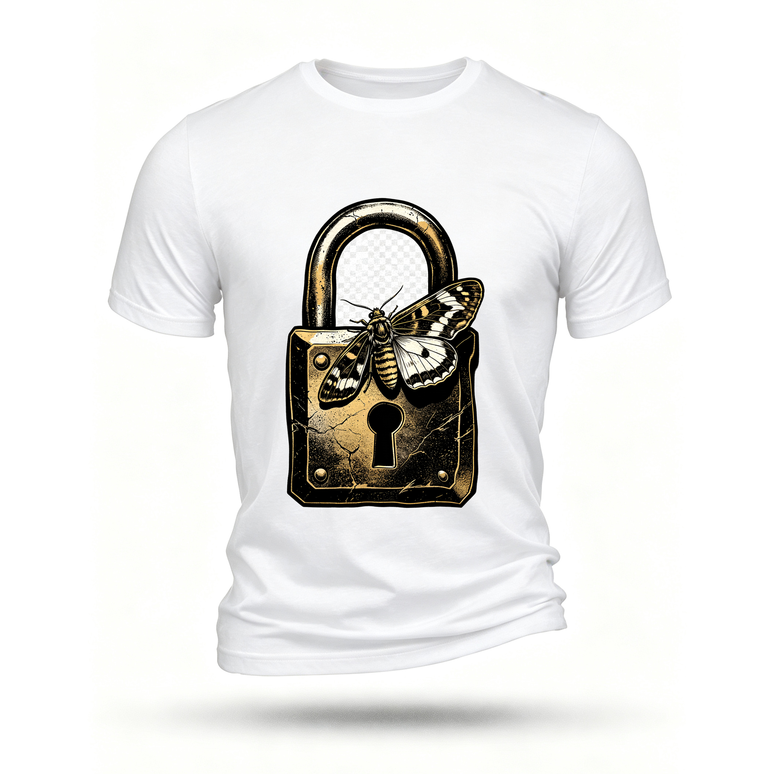 White T-shirt, front print
