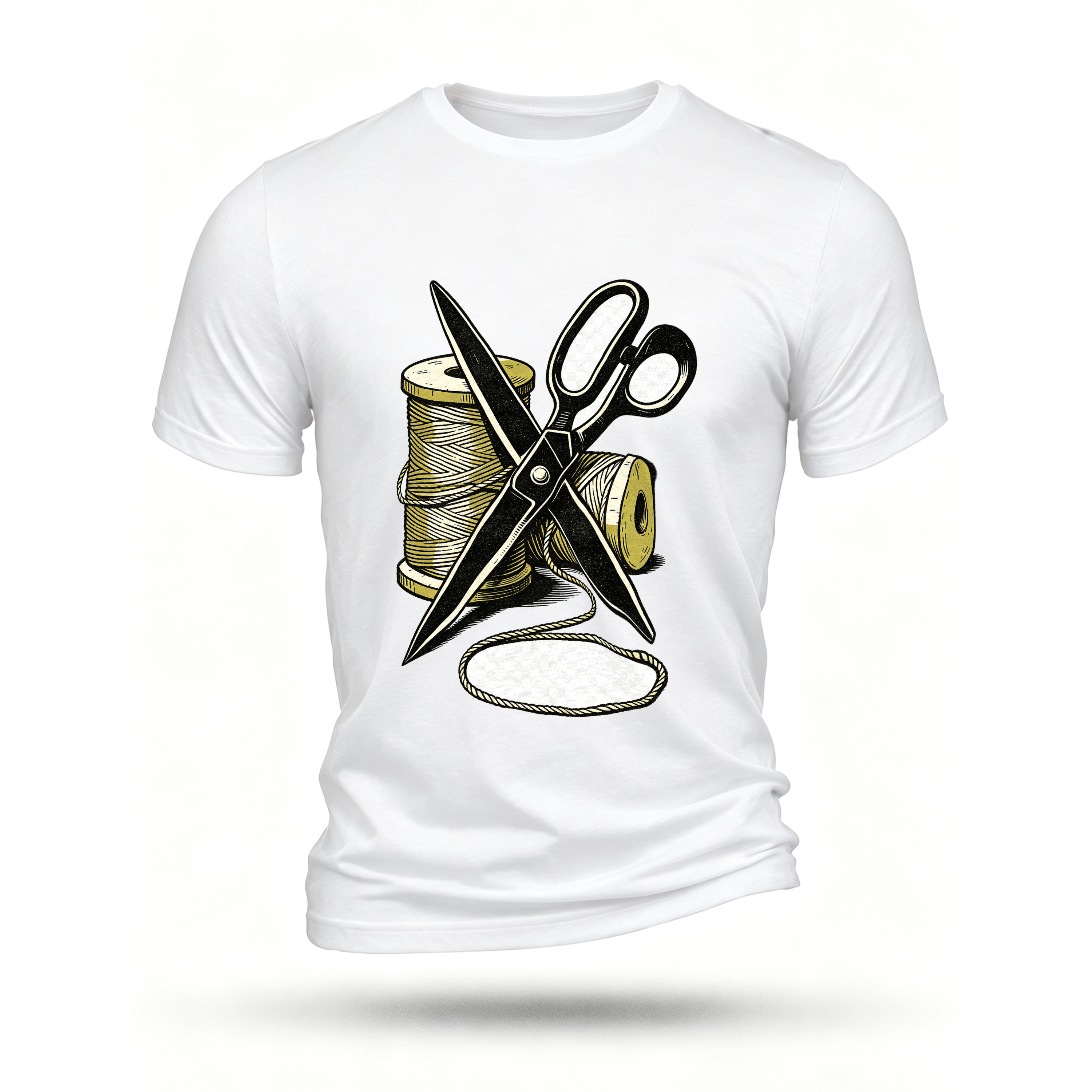 White T-shirt, front print
