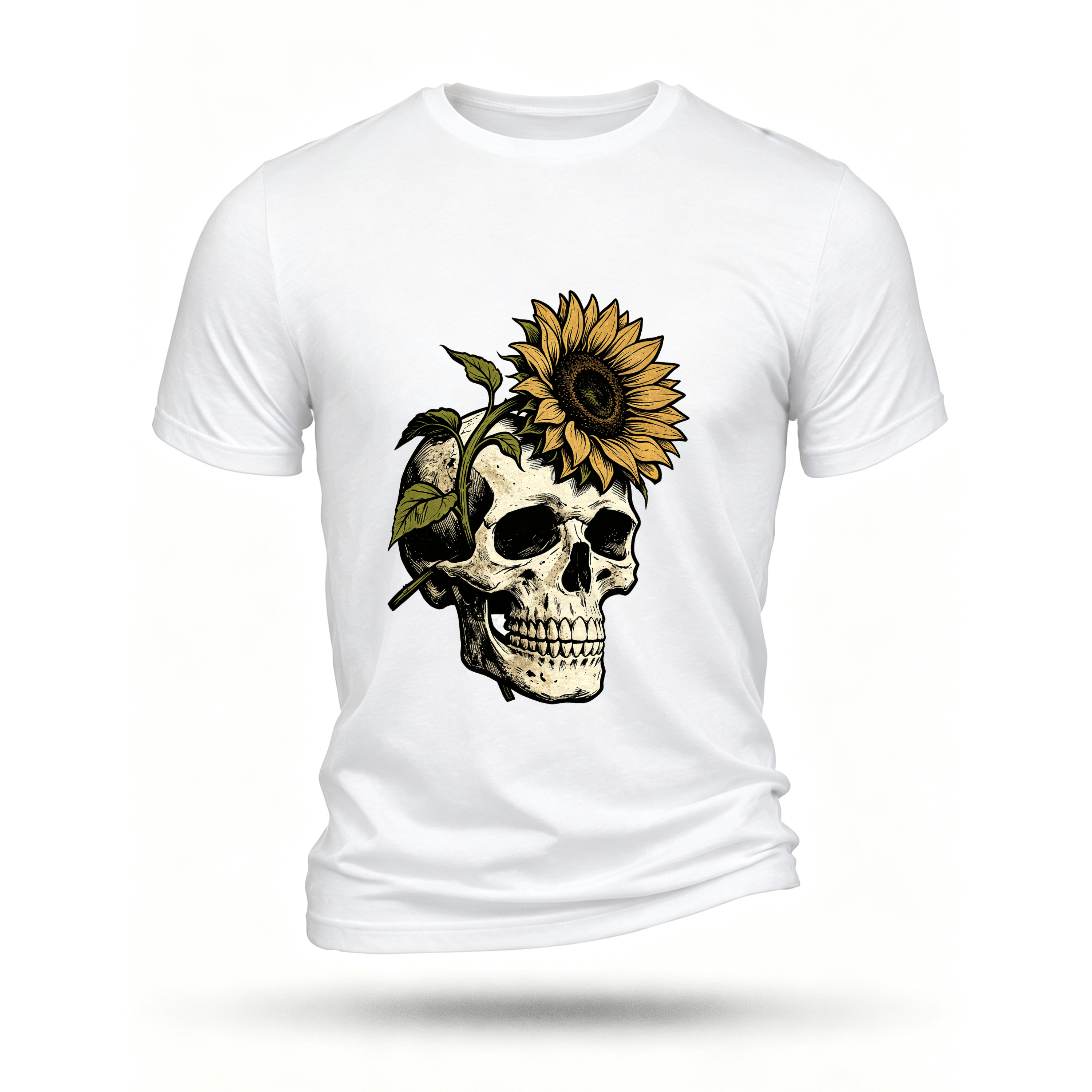 White T-shirt, front print