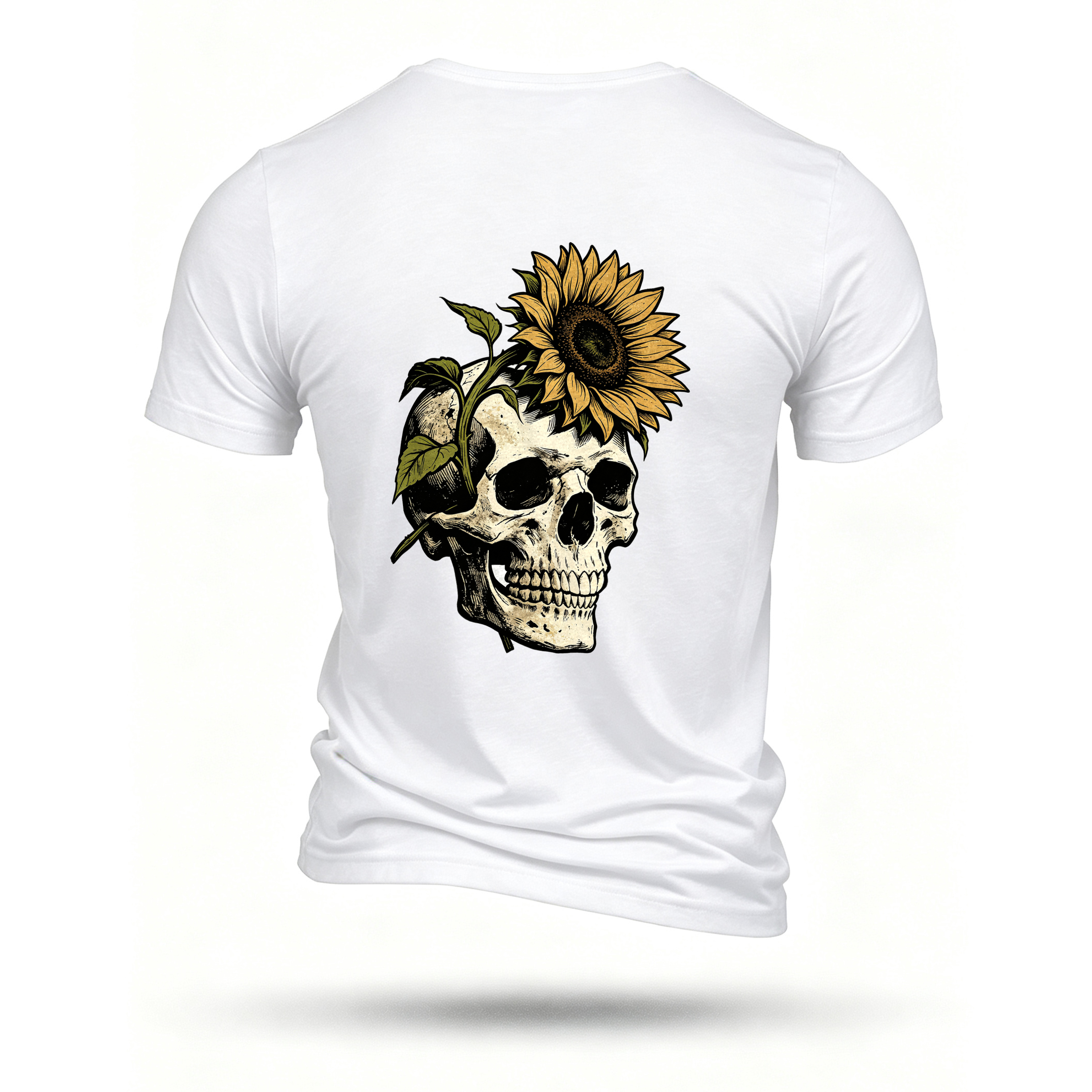 White T-shirt, back print