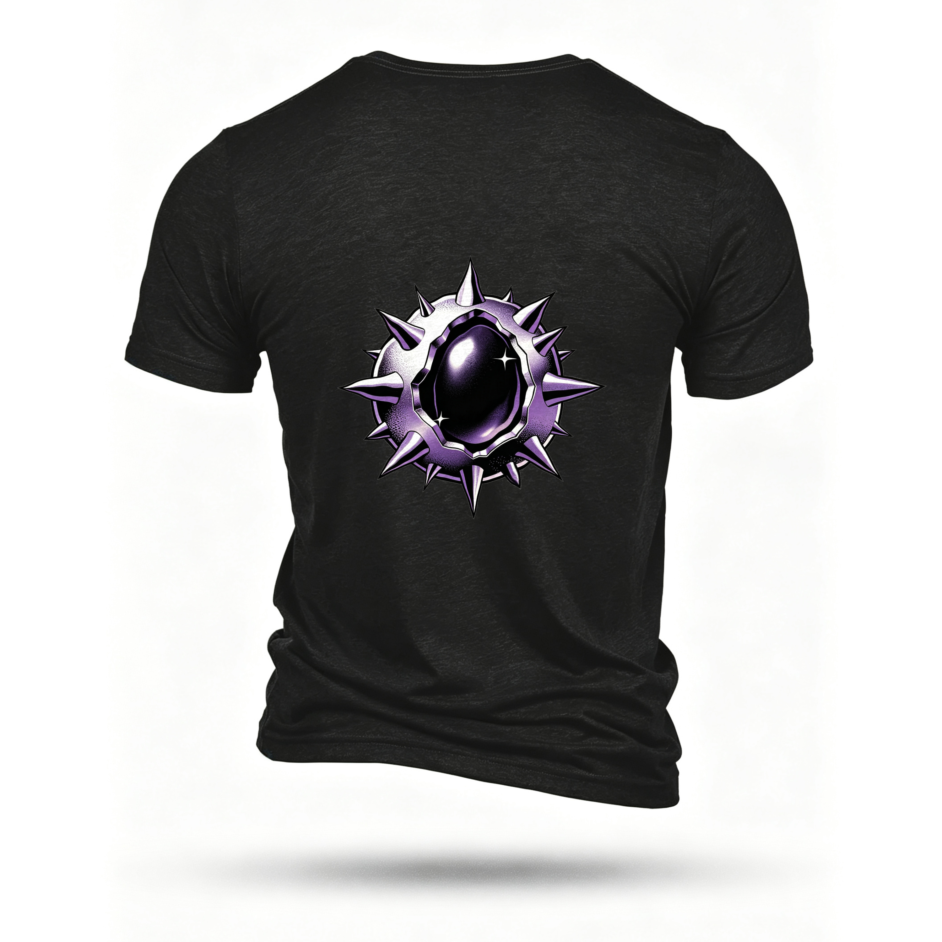 Black T-shirt, back print