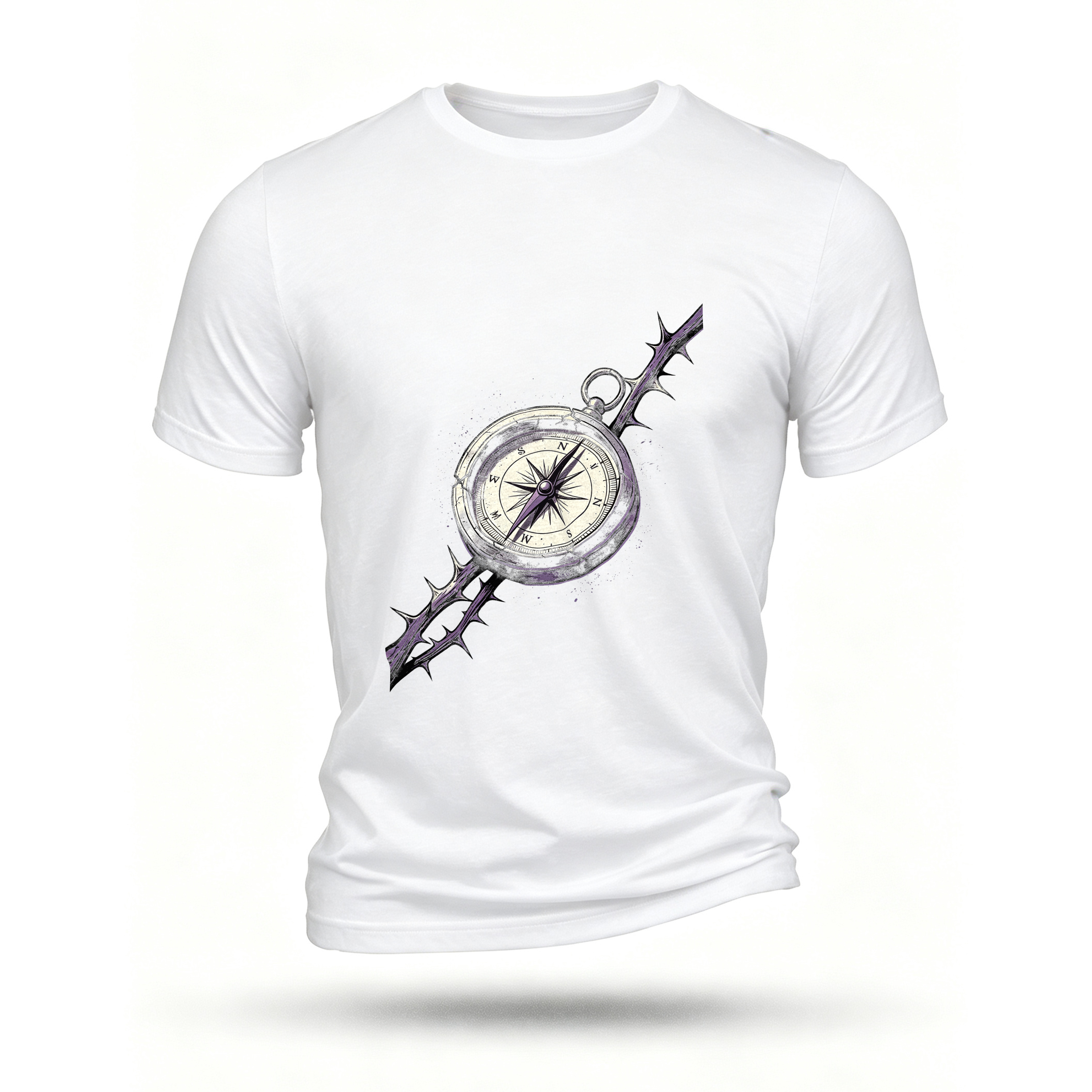 White T-shirt, front print