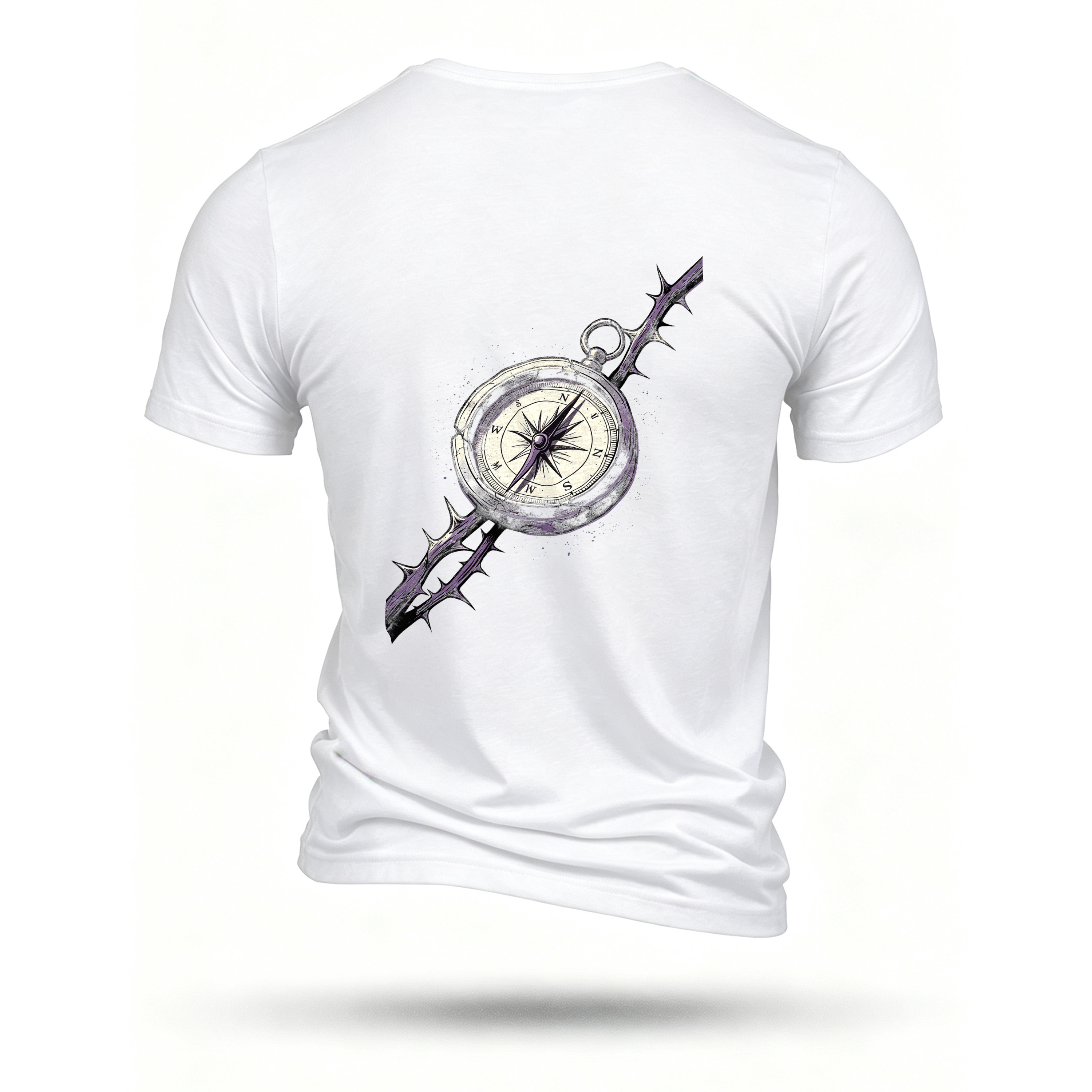 White T-shirt, back print