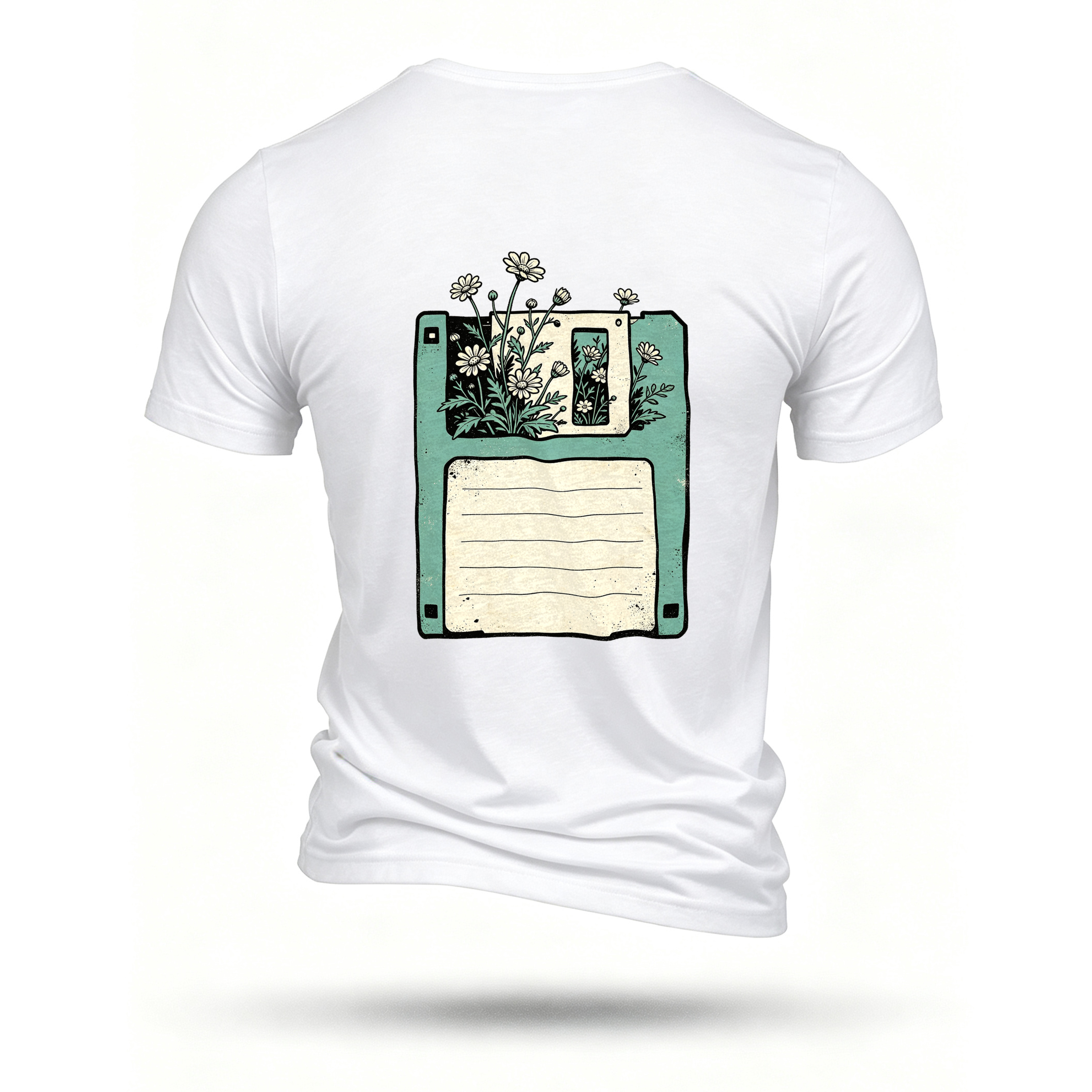 White T-shirt, back print