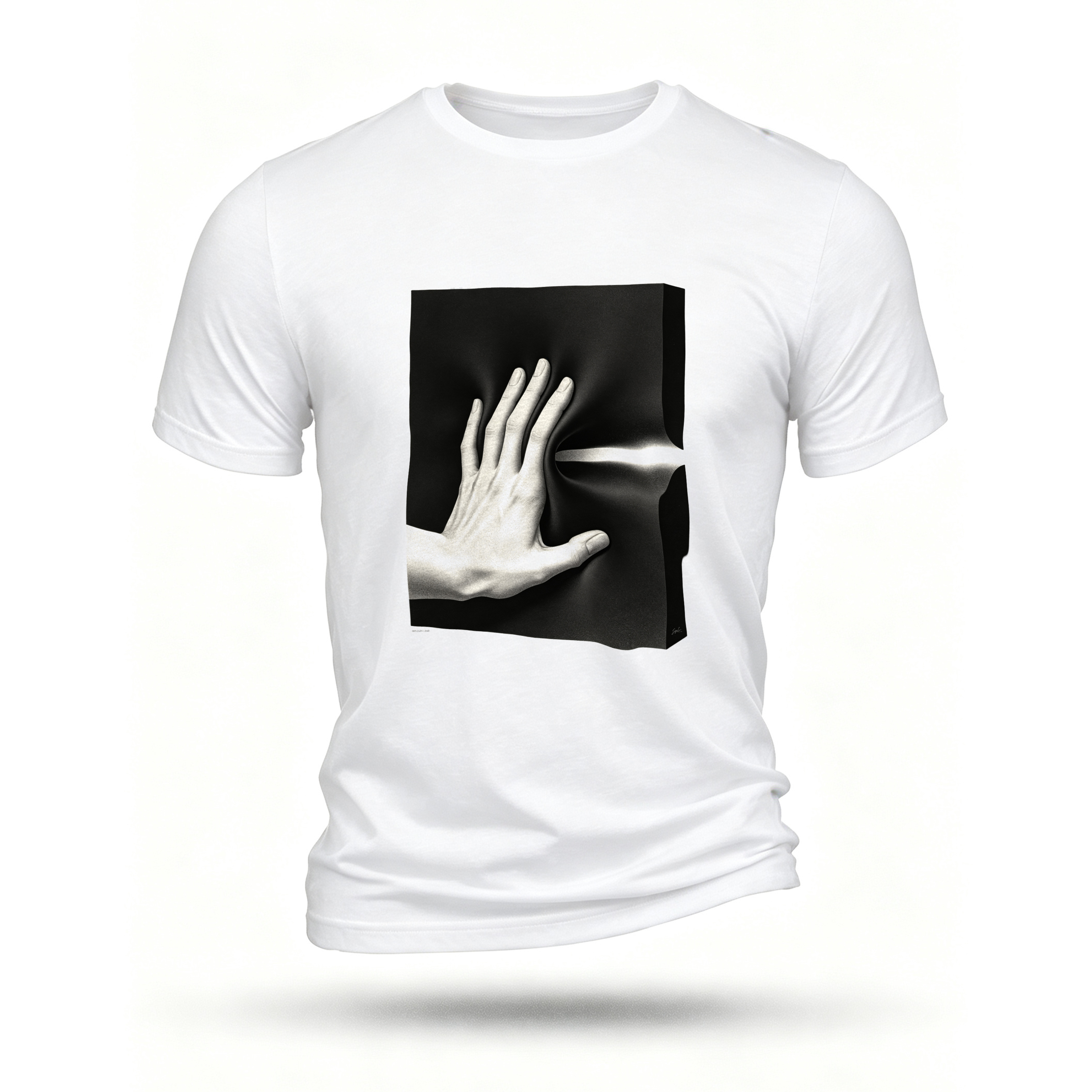 White T-shirt, front print