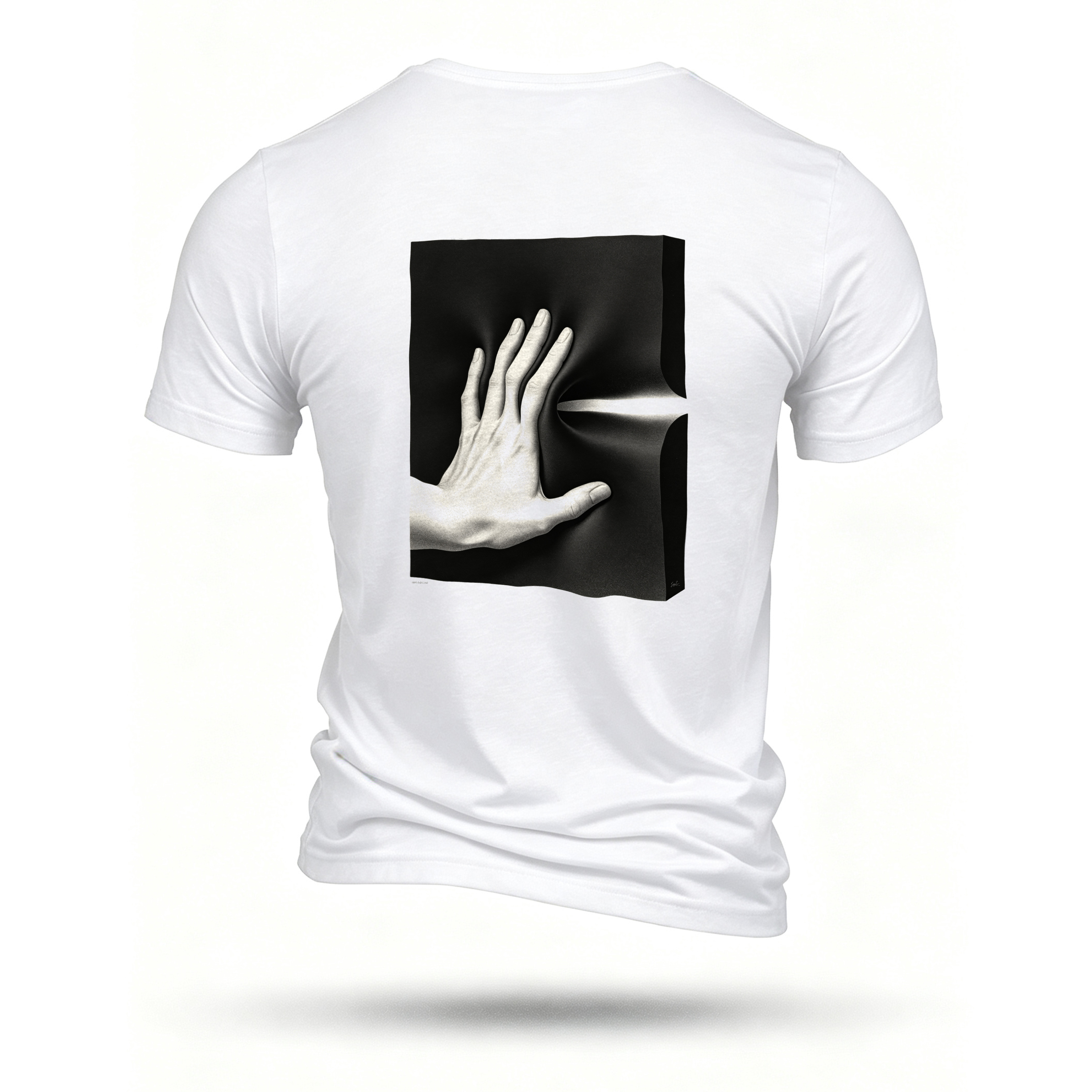 White T-shirt, back print