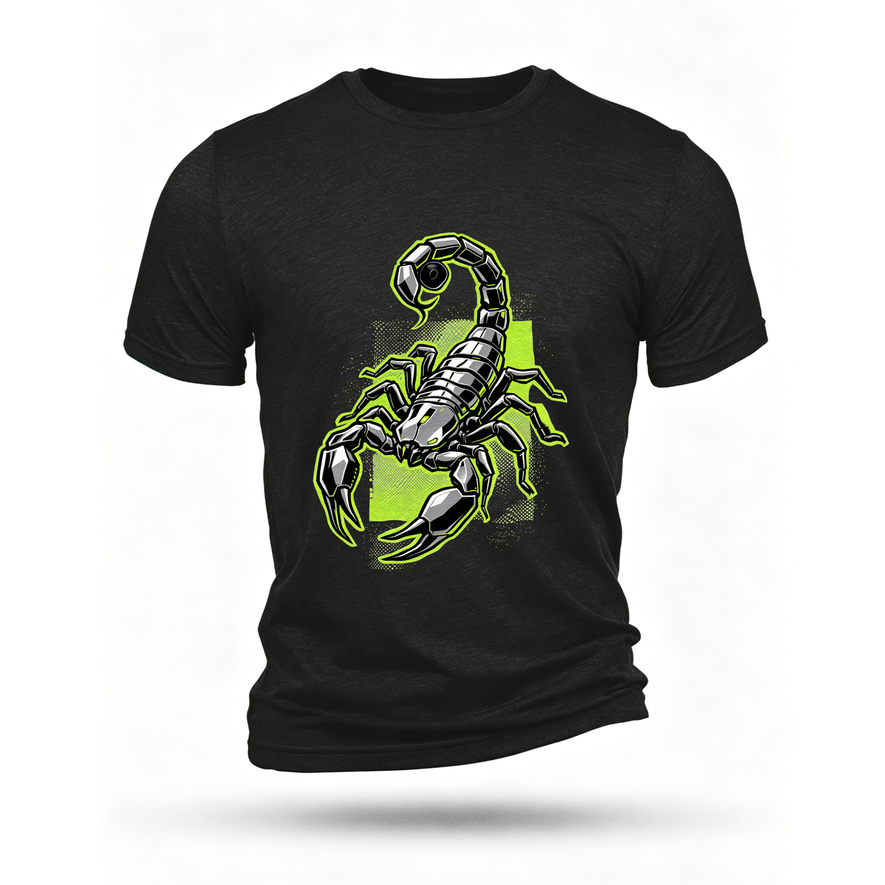Black T-shirt, front print