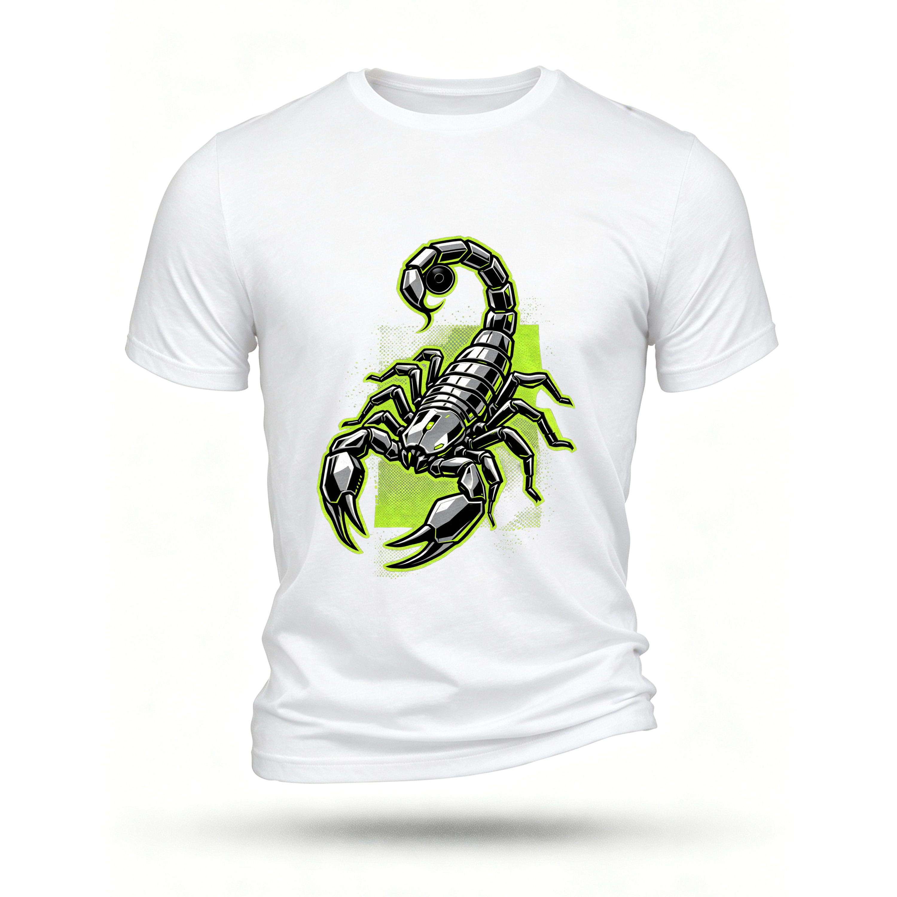 White T-shirt, front print