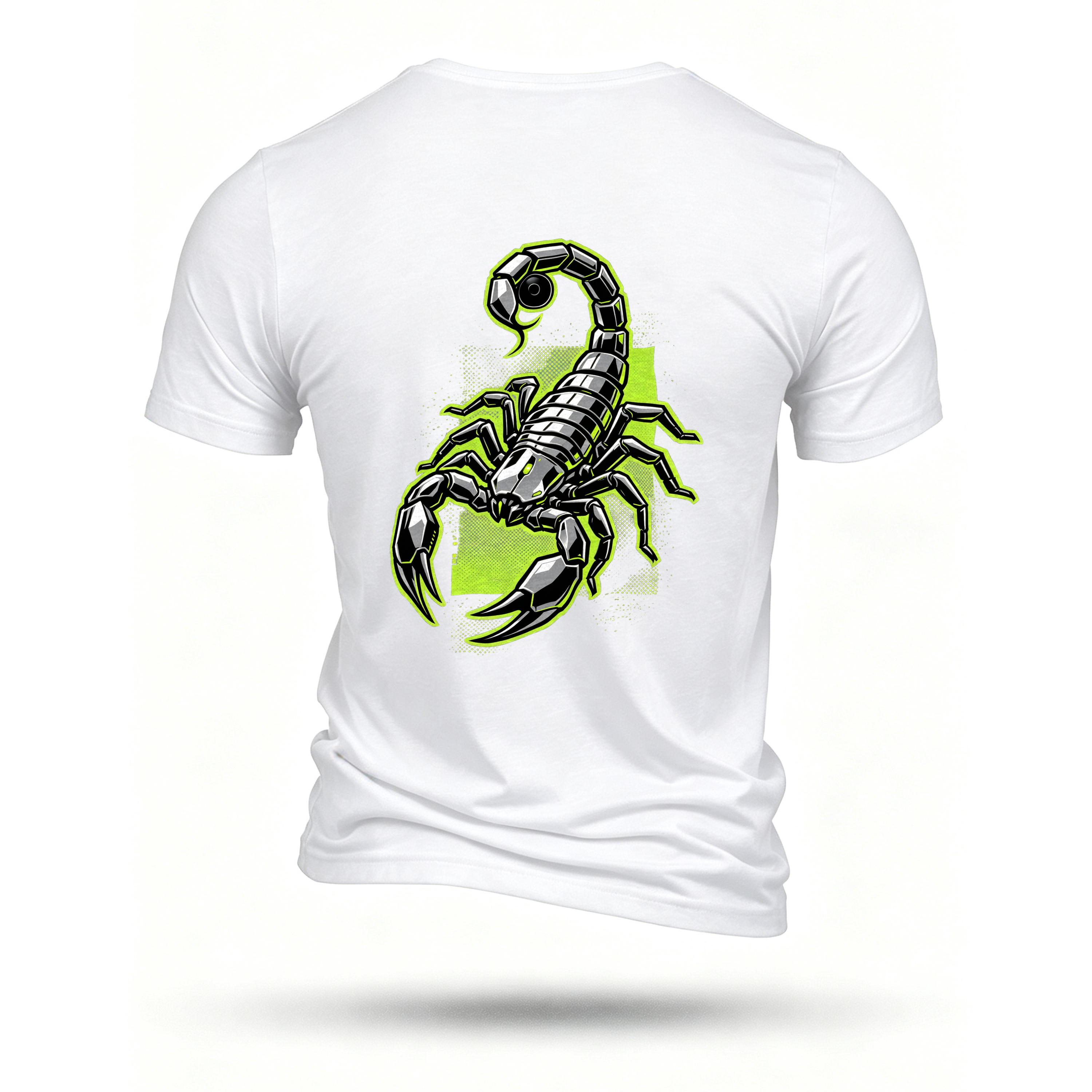 White T-shirt, back print