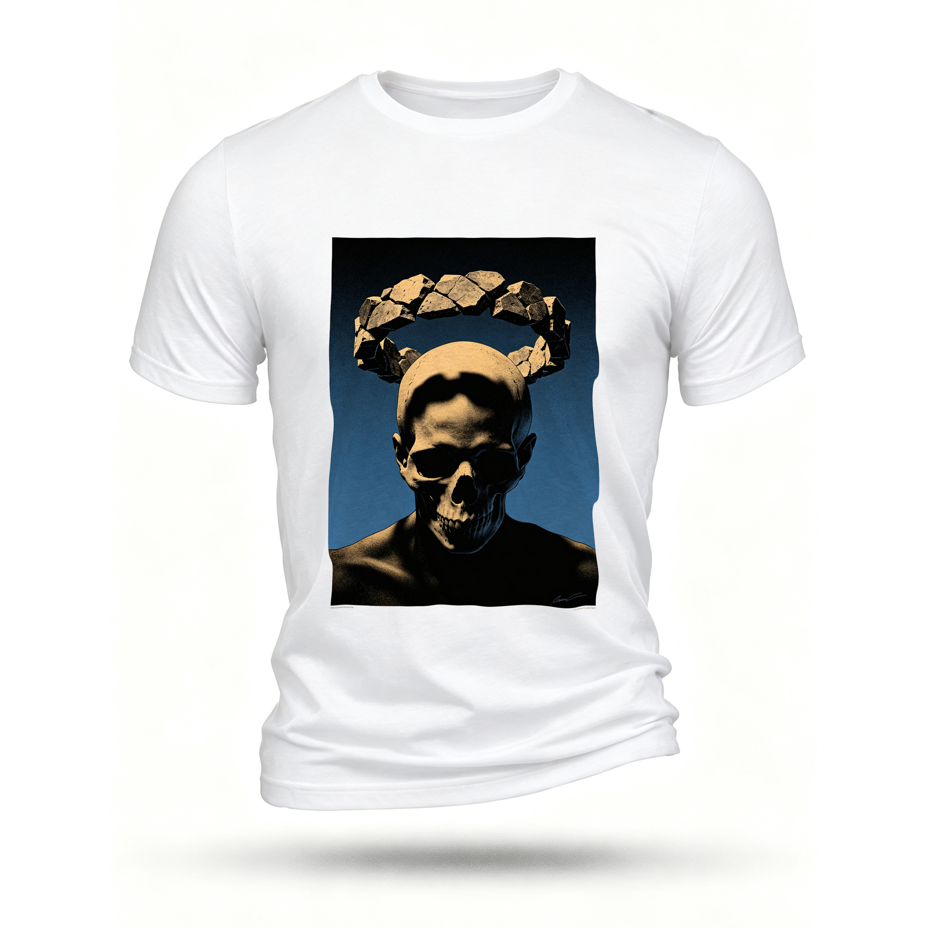 White T-shirt, front print