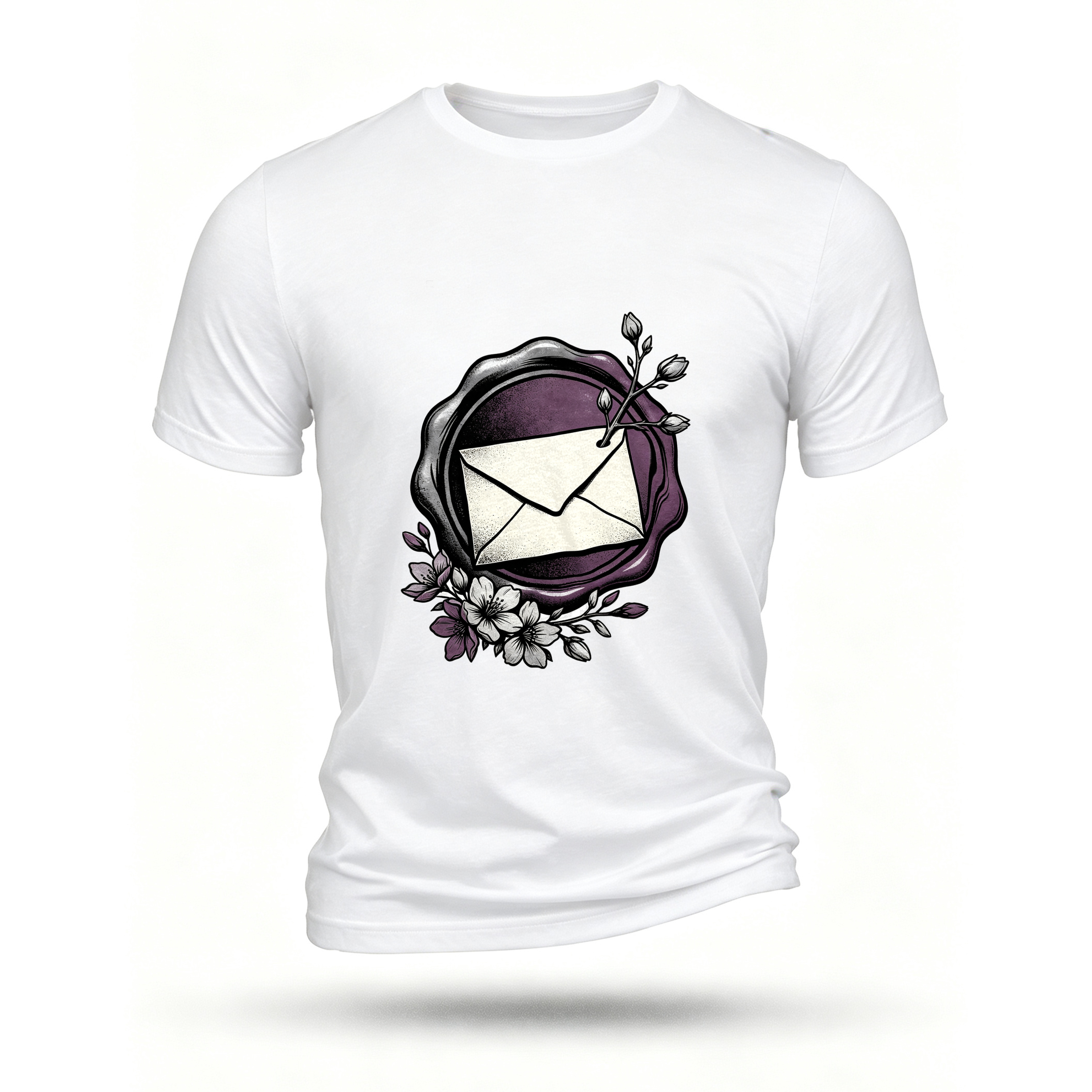 White T-shirt, front print