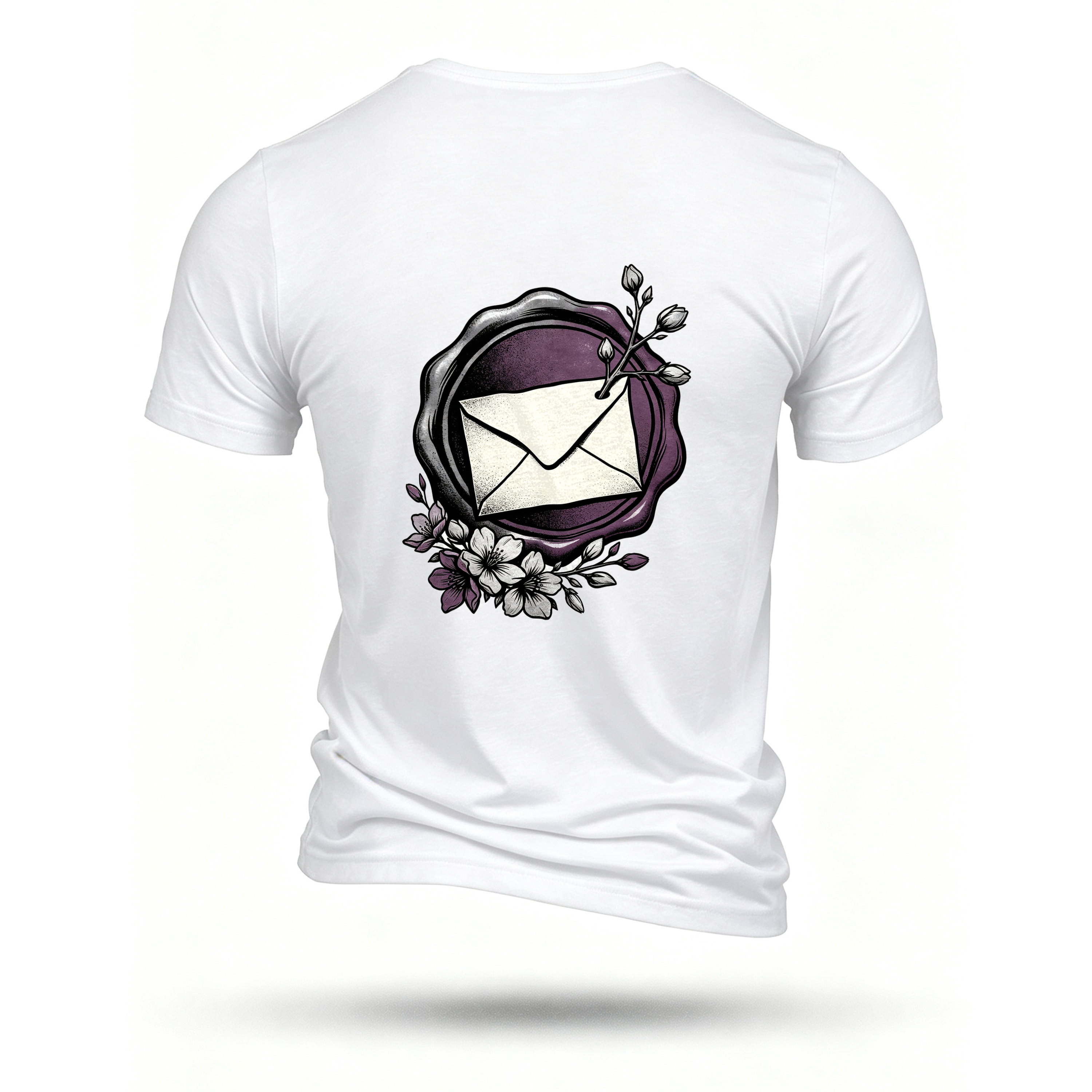 White T-shirt, back print