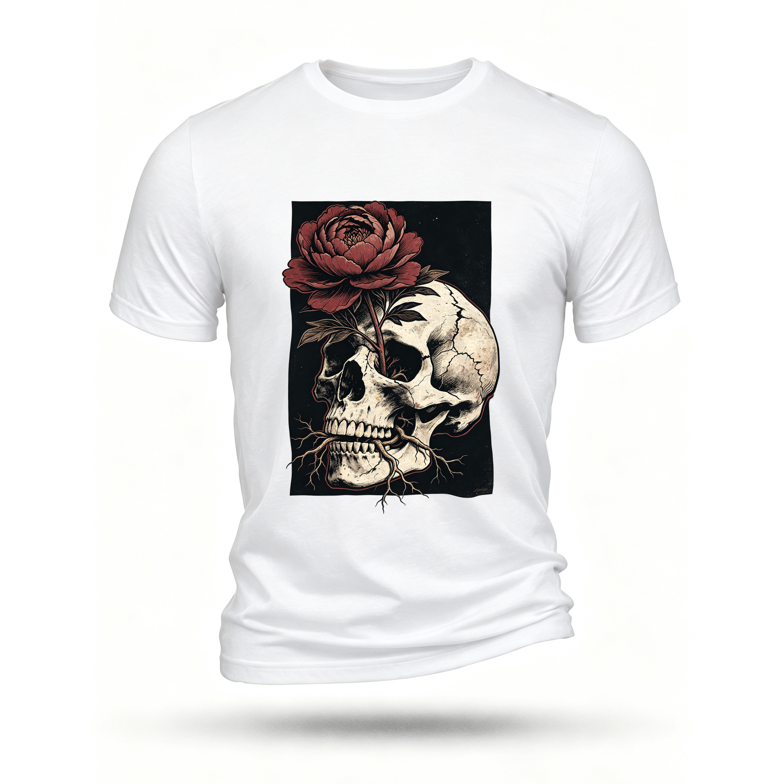 White T-shirt, front print
