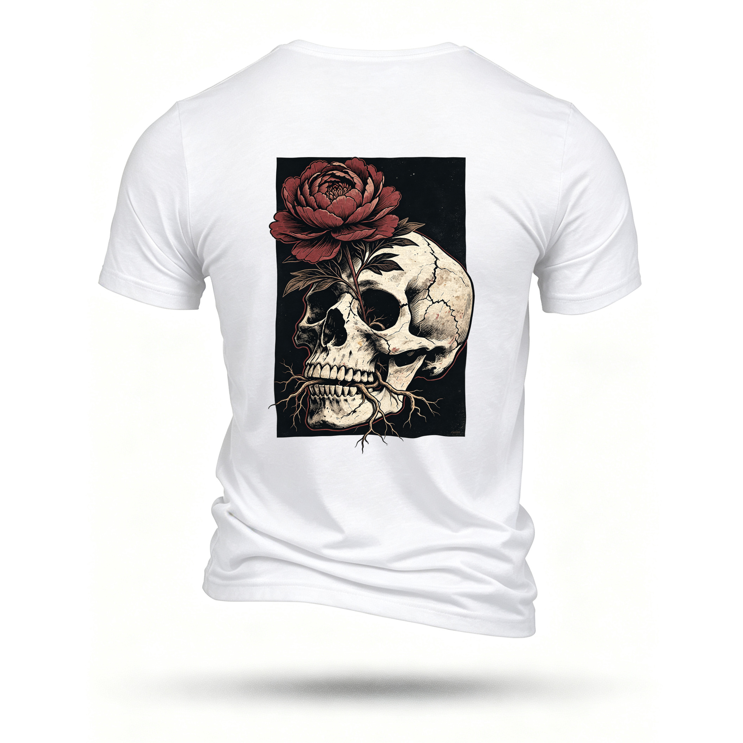 White T-shirt, back print