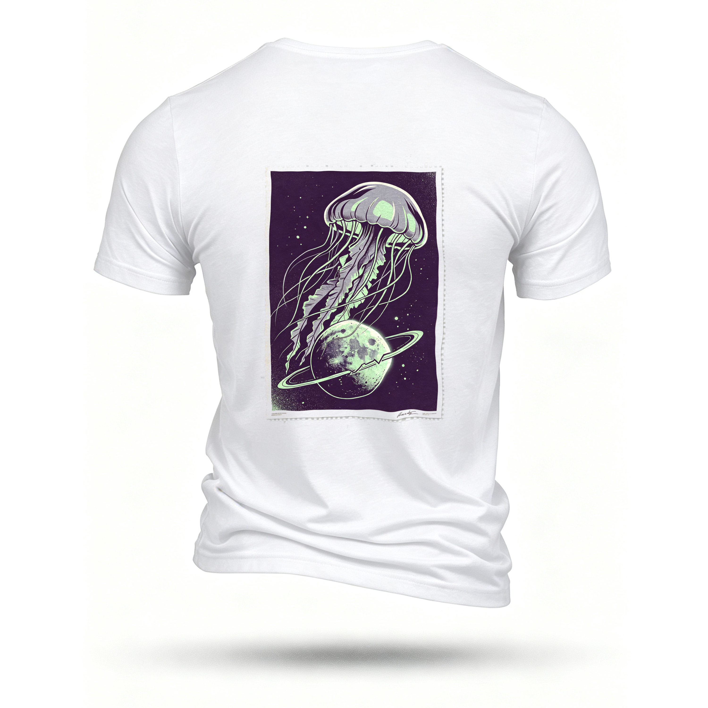 White T-shirt, back print