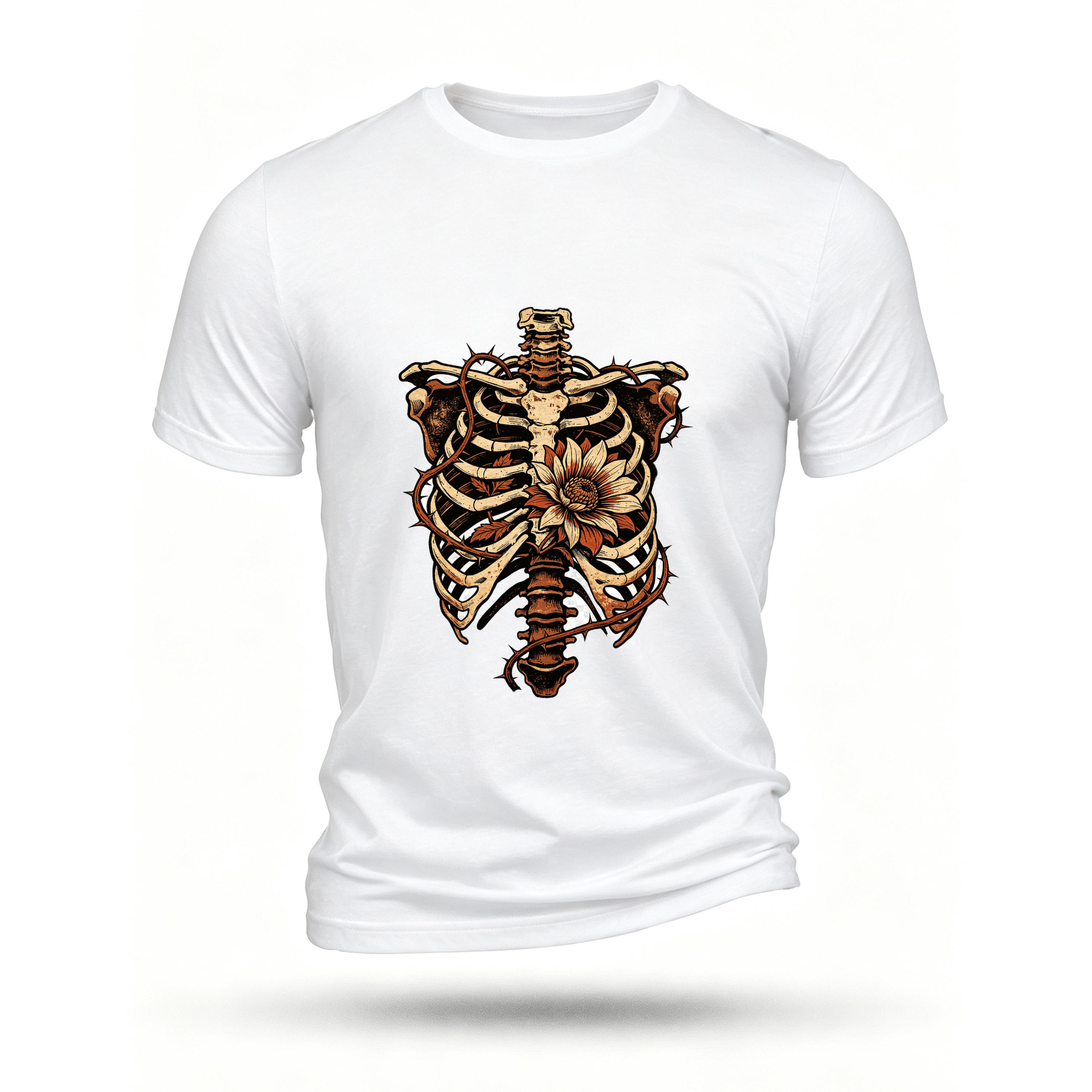 White T-shirt, front print