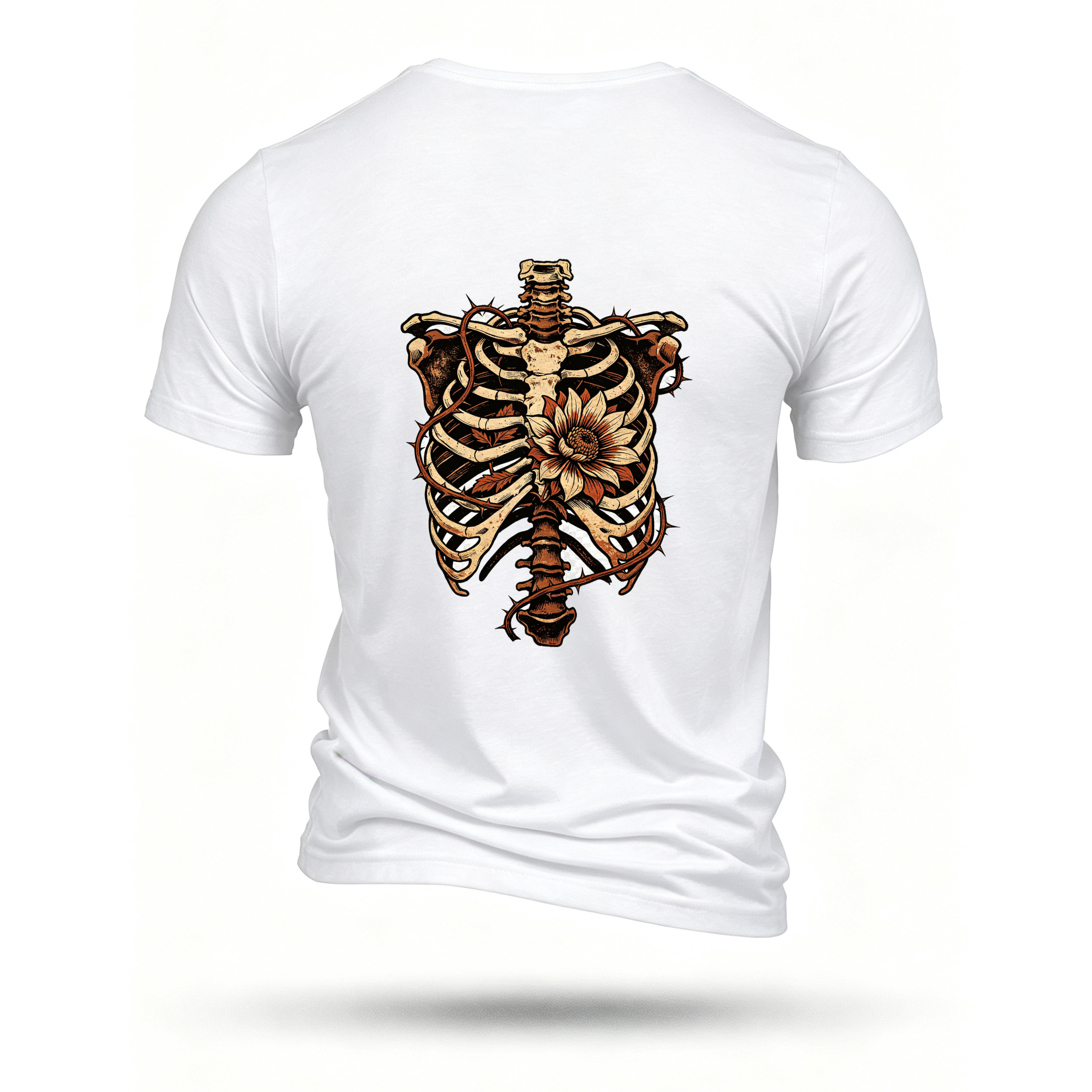 White T-shirt, back print