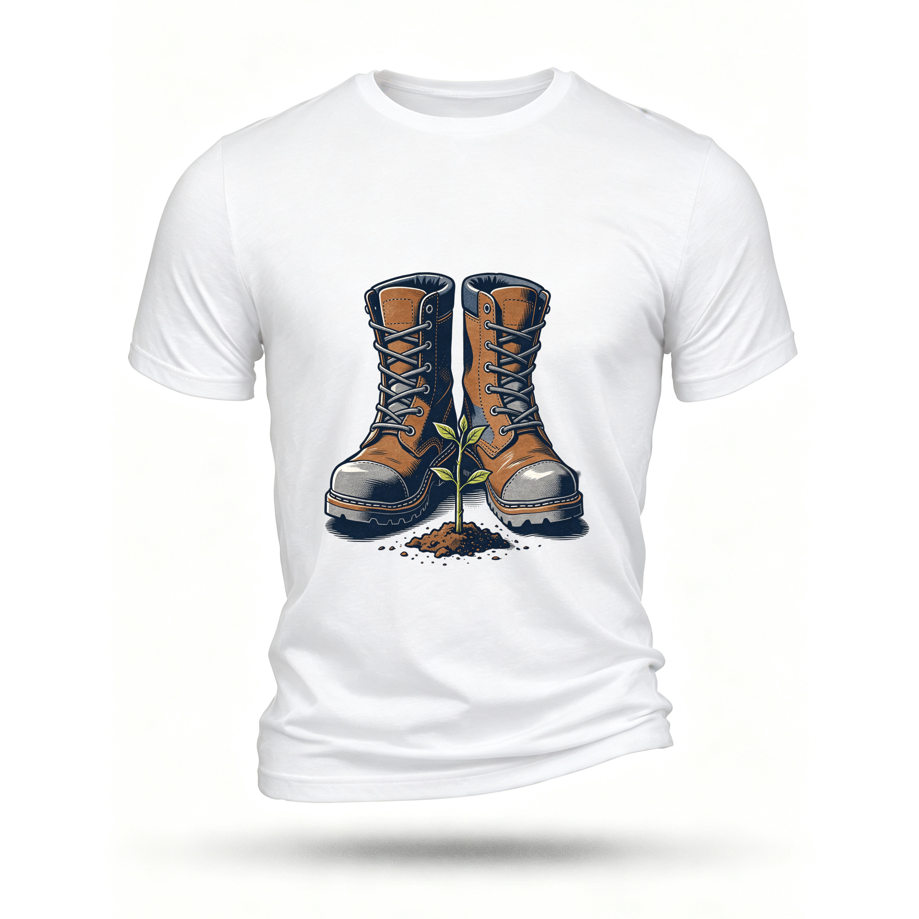 White T-shirt, front print