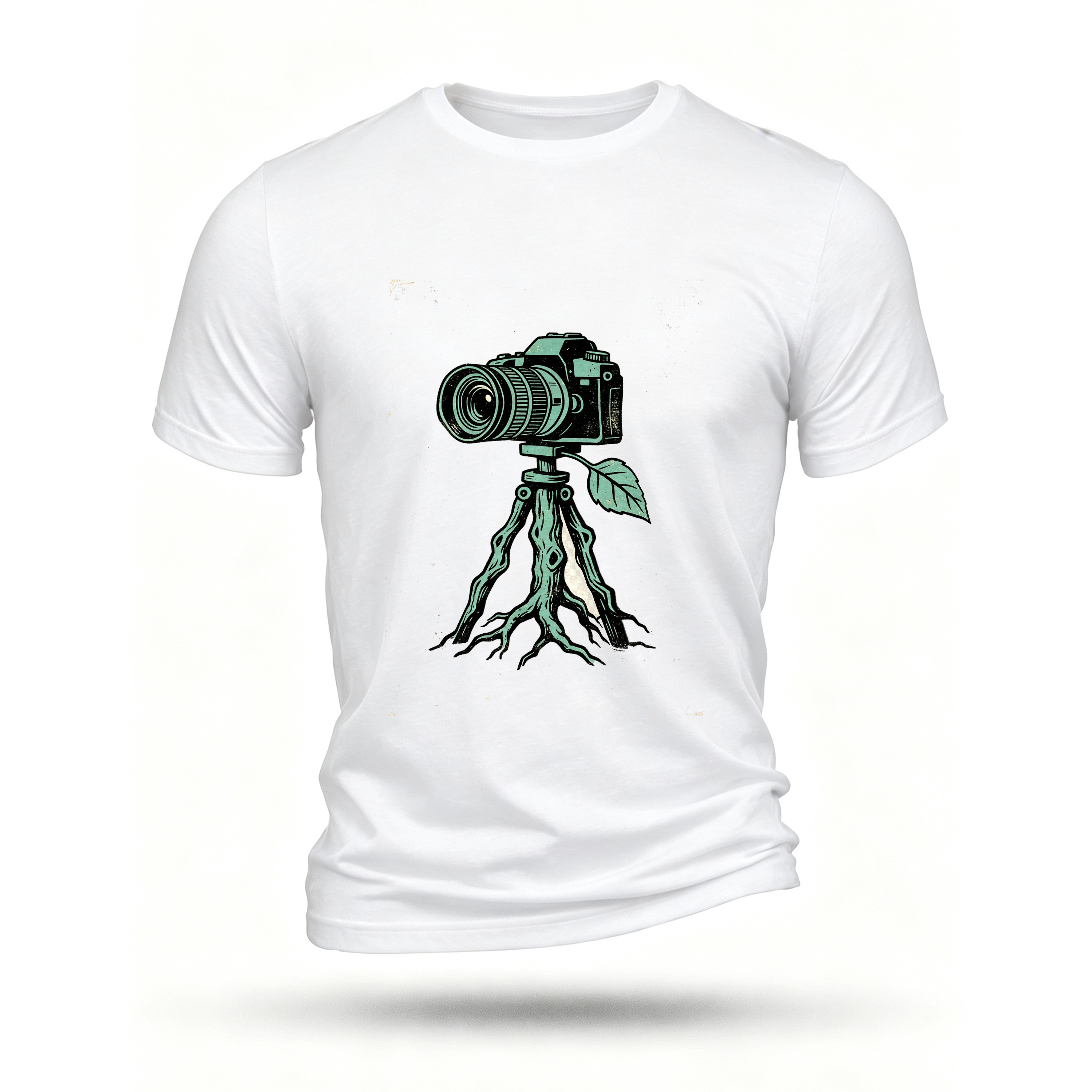 White T-shirt, front print