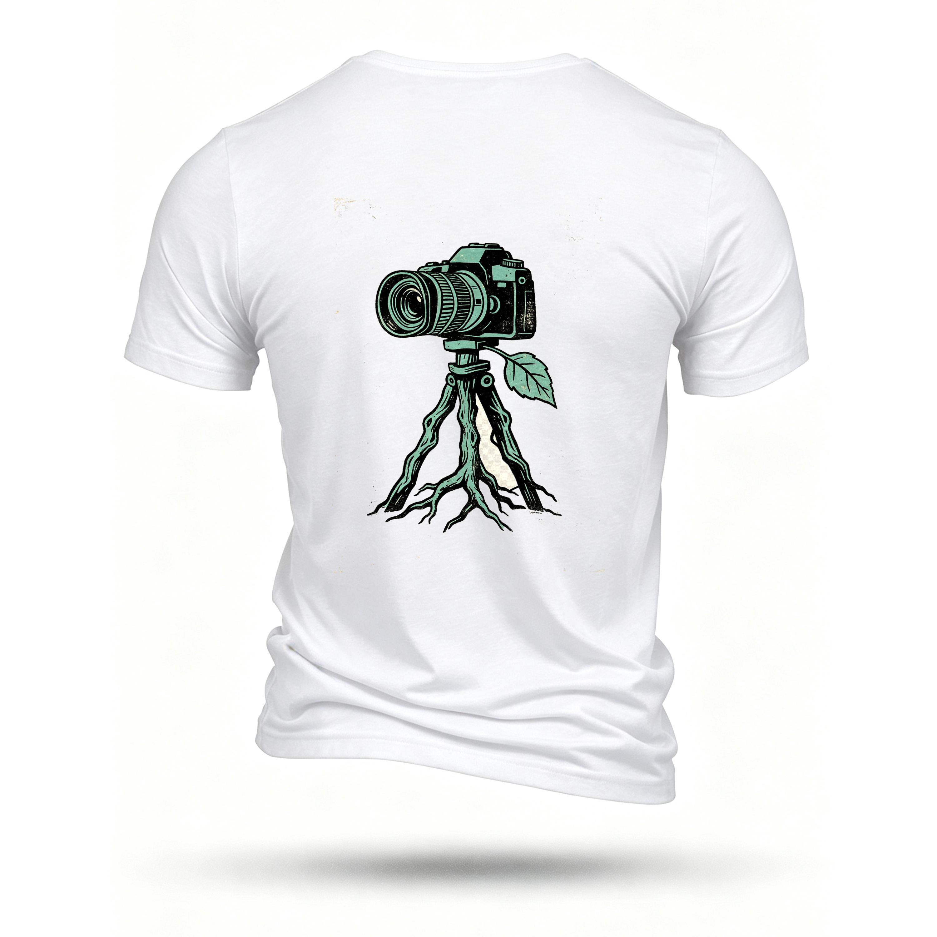 White T-shirt, back print