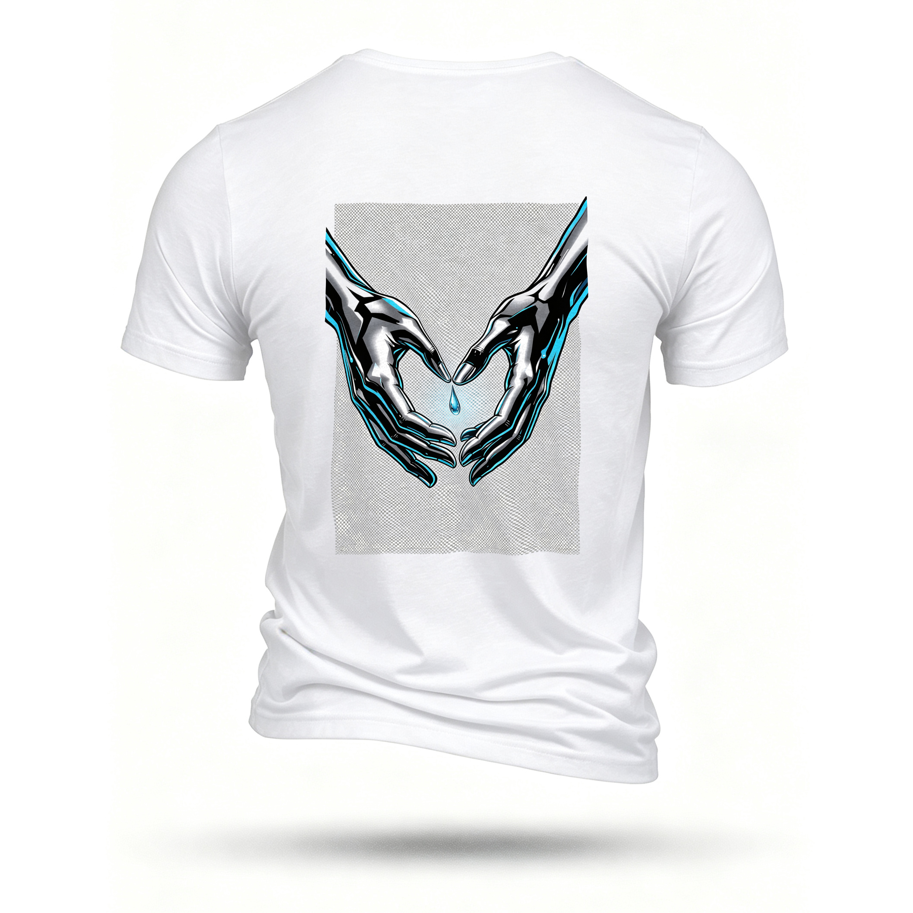 White T-shirt, back print