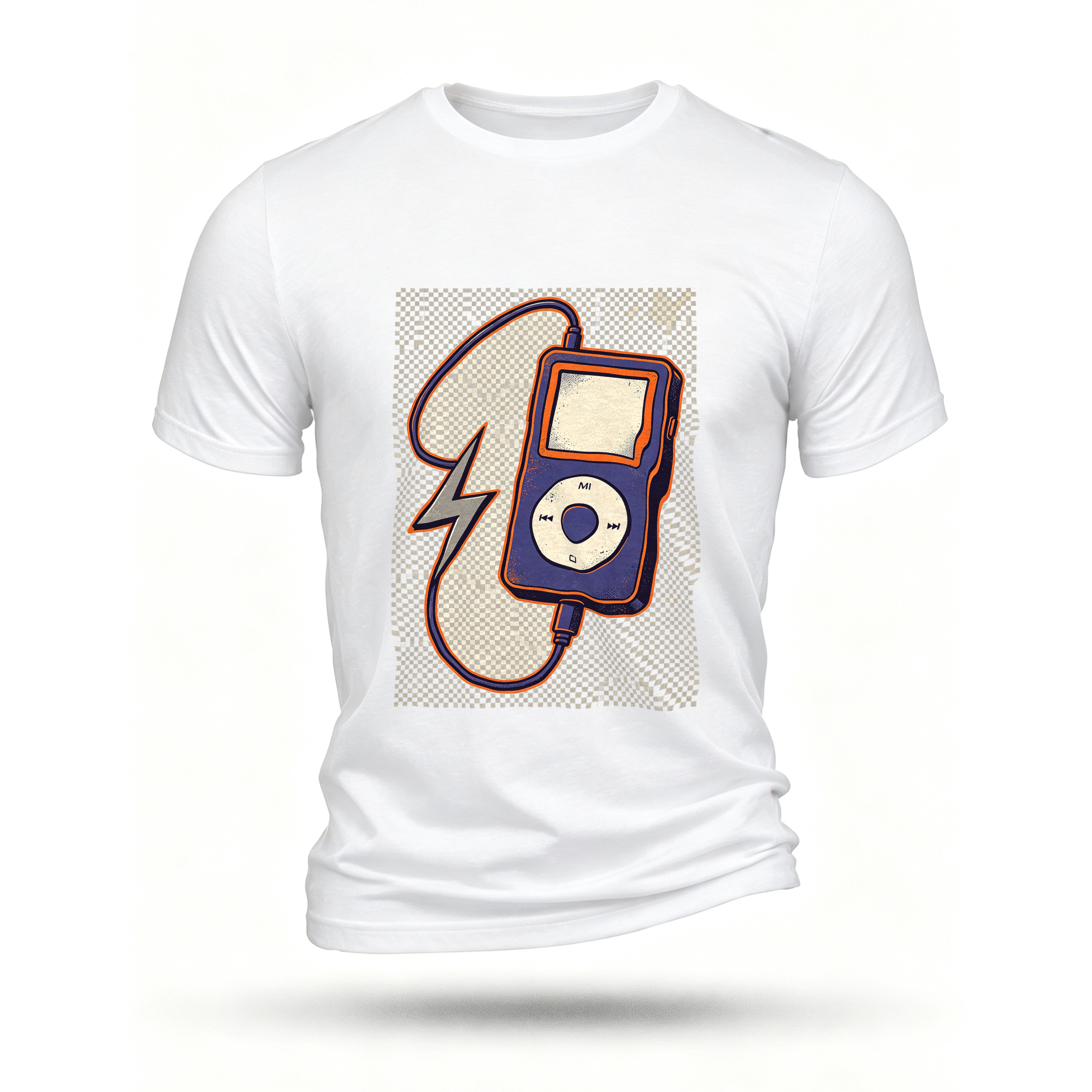 White T-shirt, front print