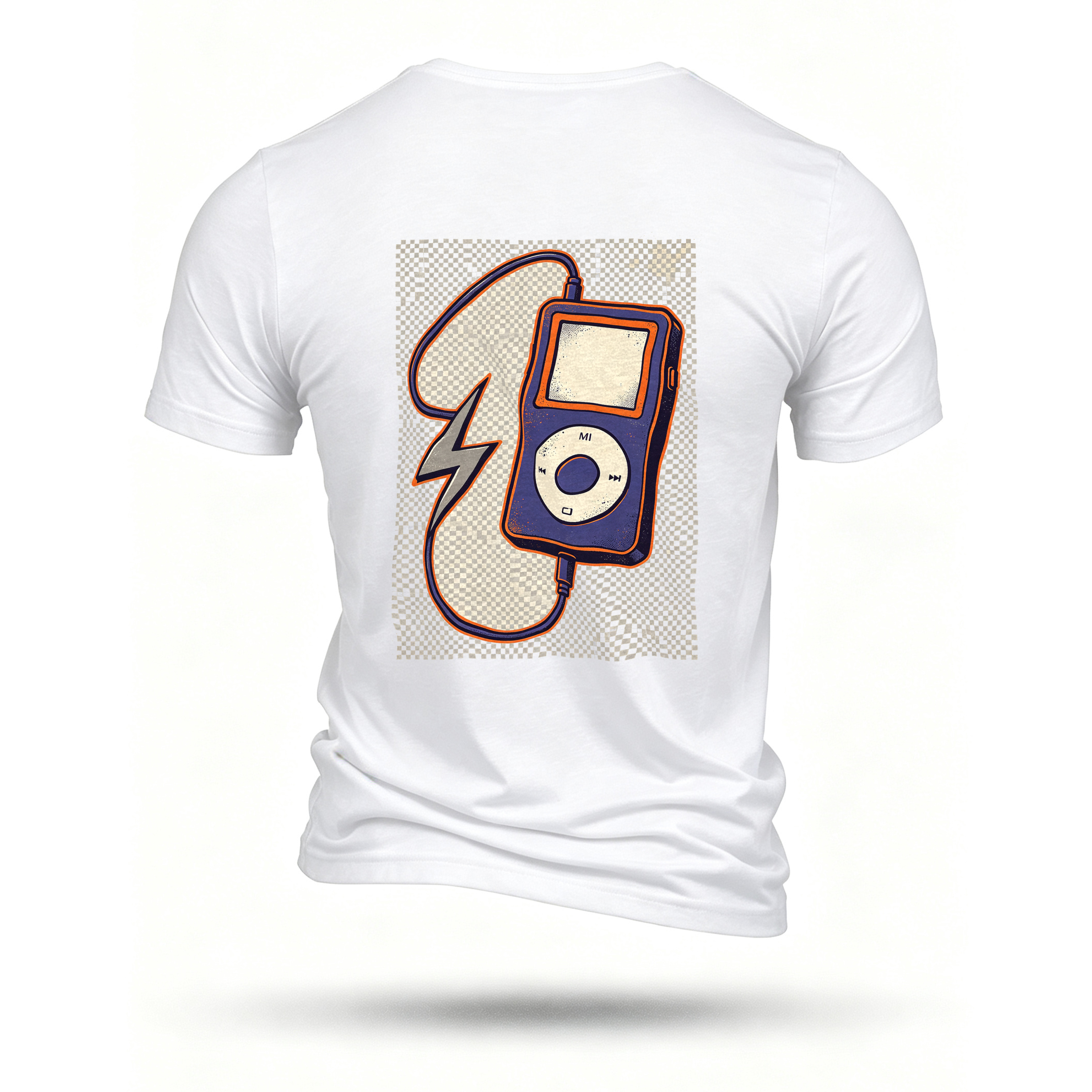 White T-shirt, back print