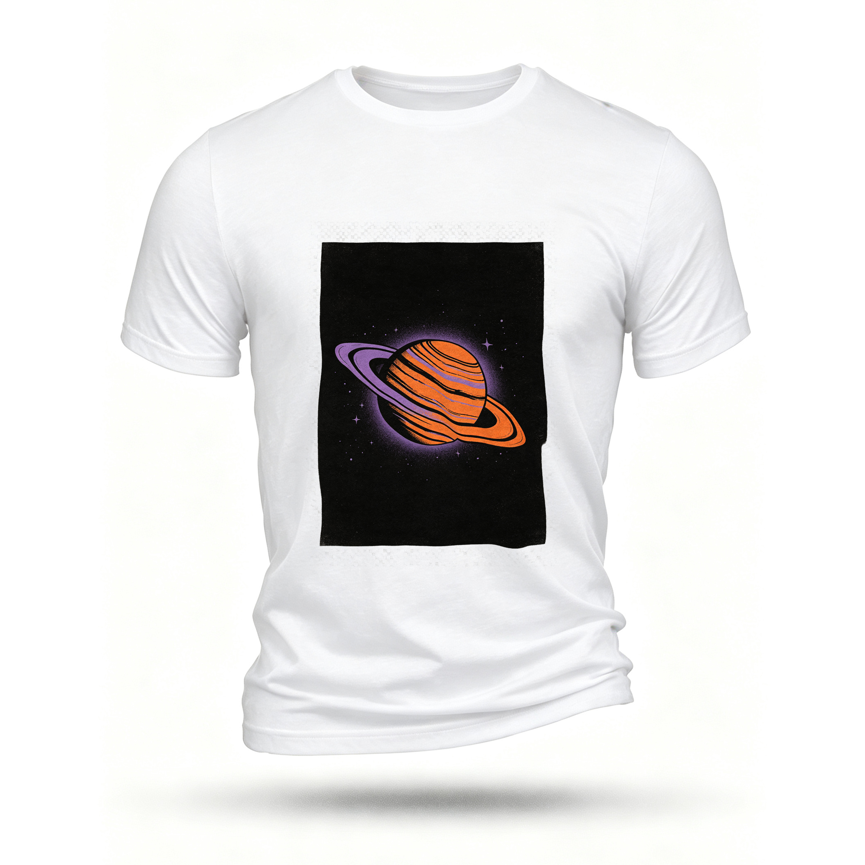 White T-shirt, front print