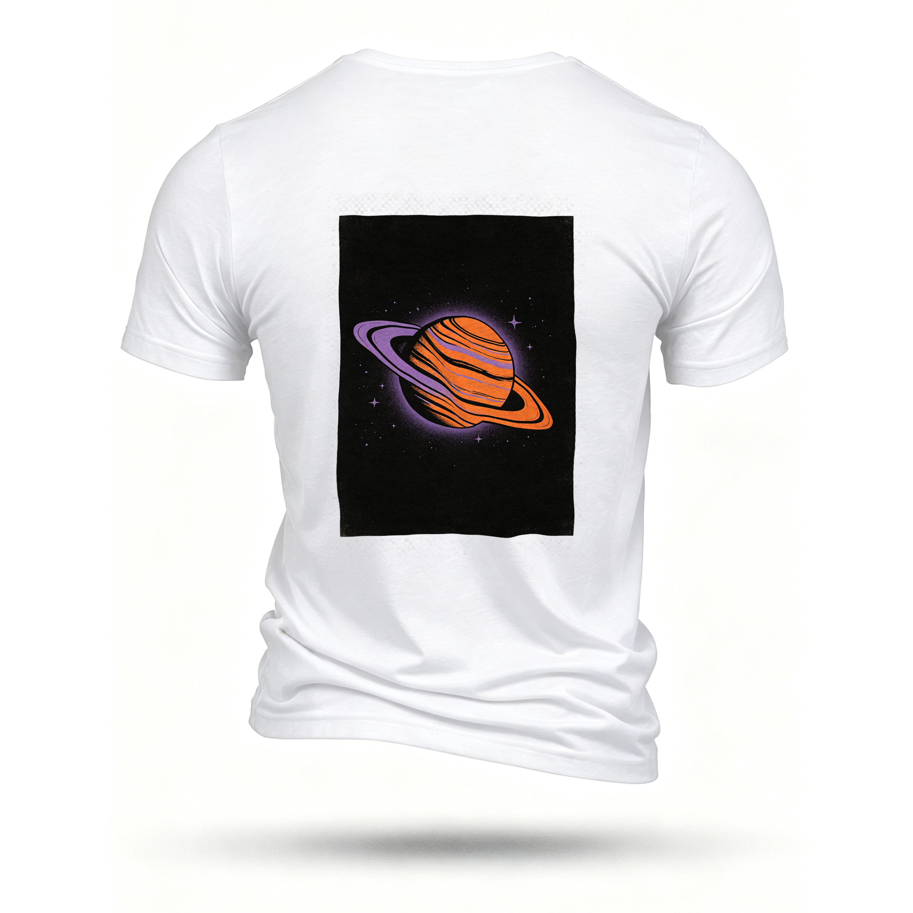 White T-shirt, back print