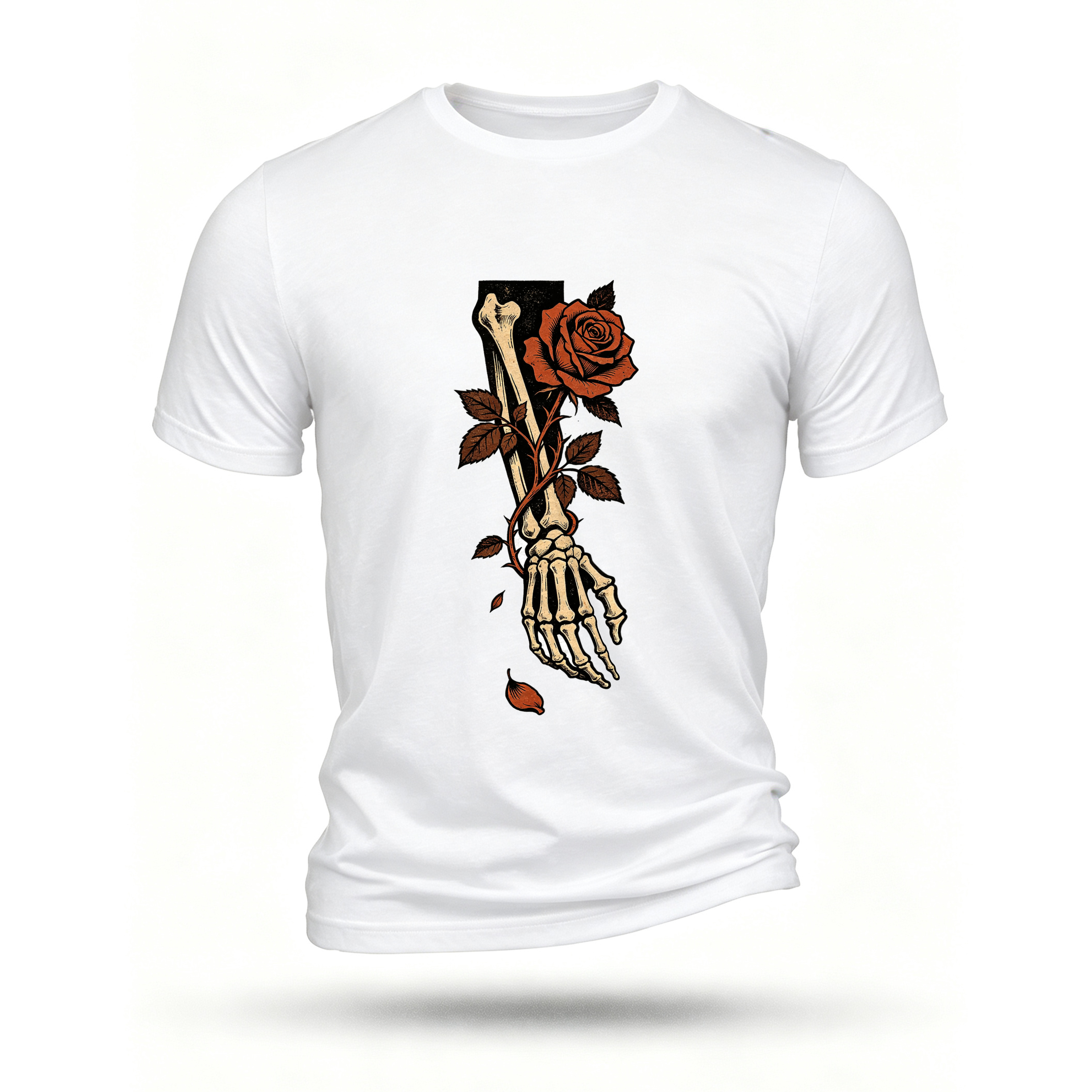 White T-shirt, front print