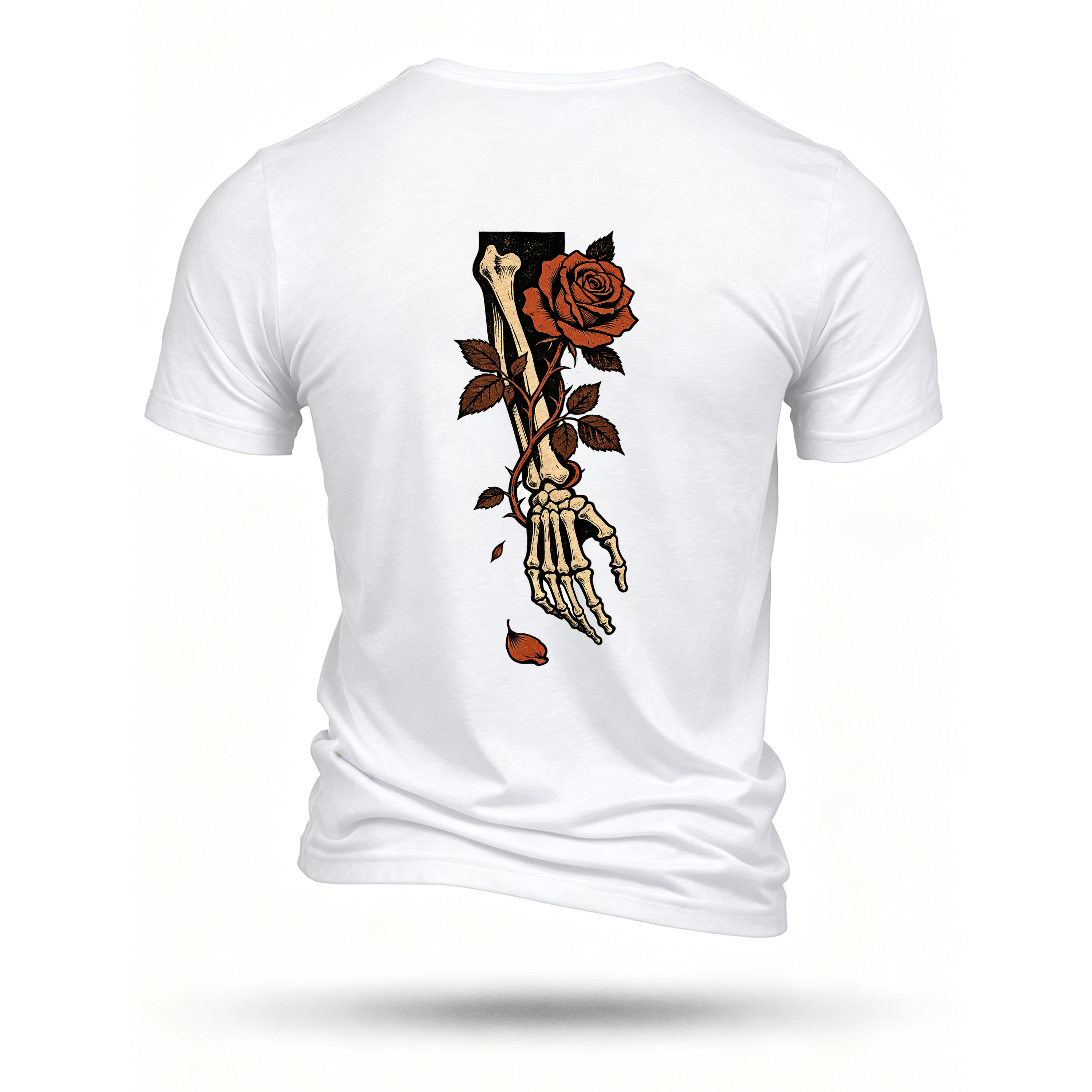 White T-shirt, back print