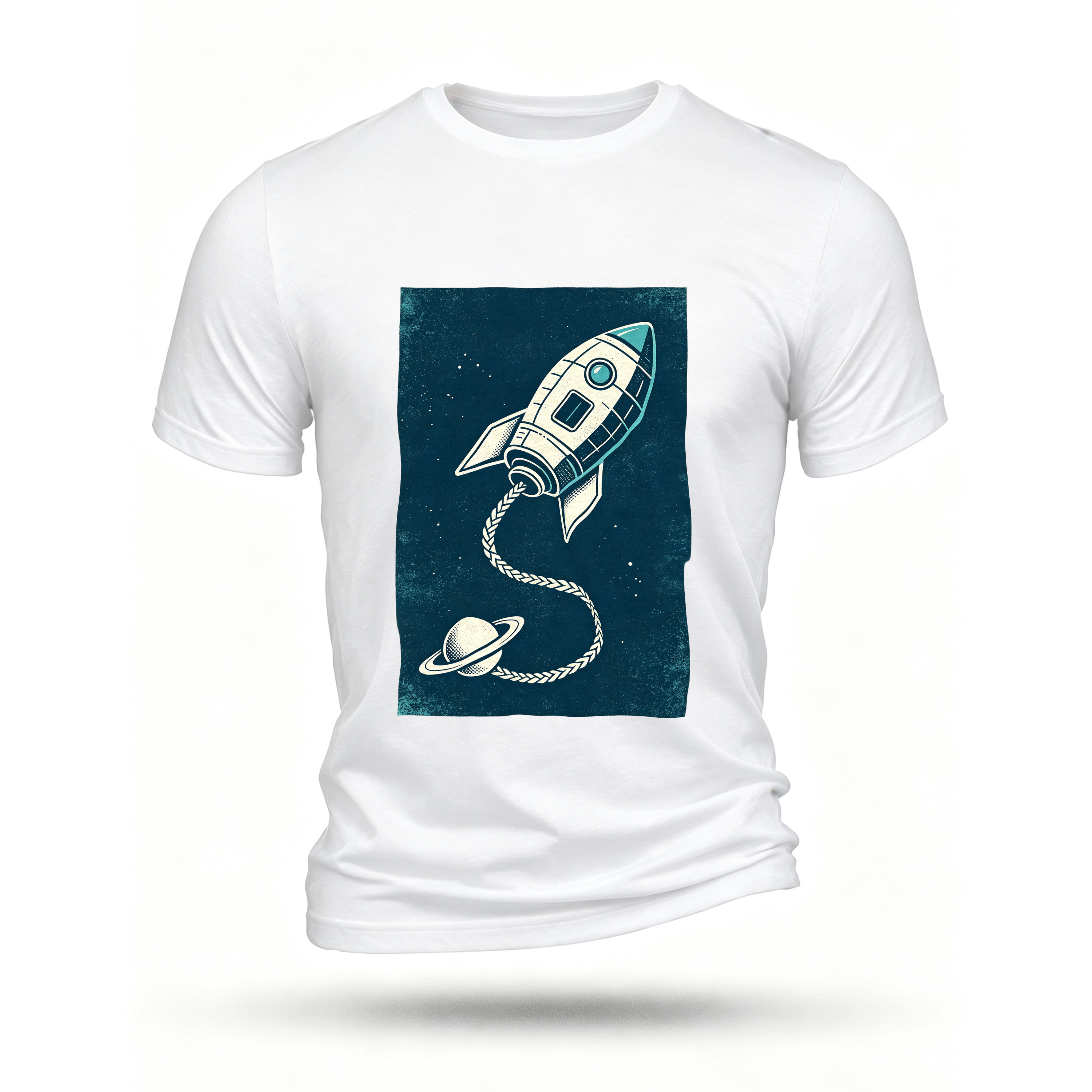 White T-shirt, front print