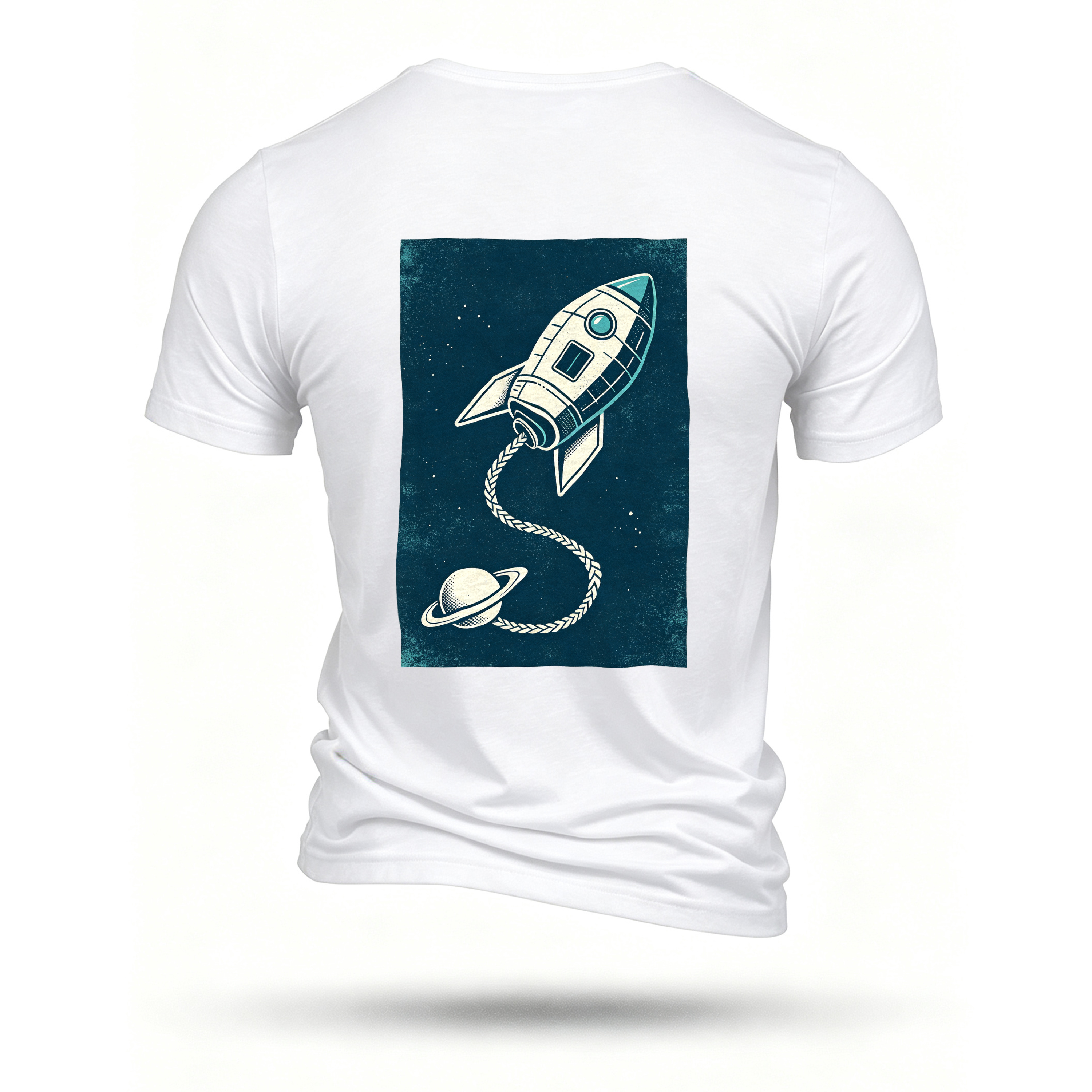 White T-shirt, back print