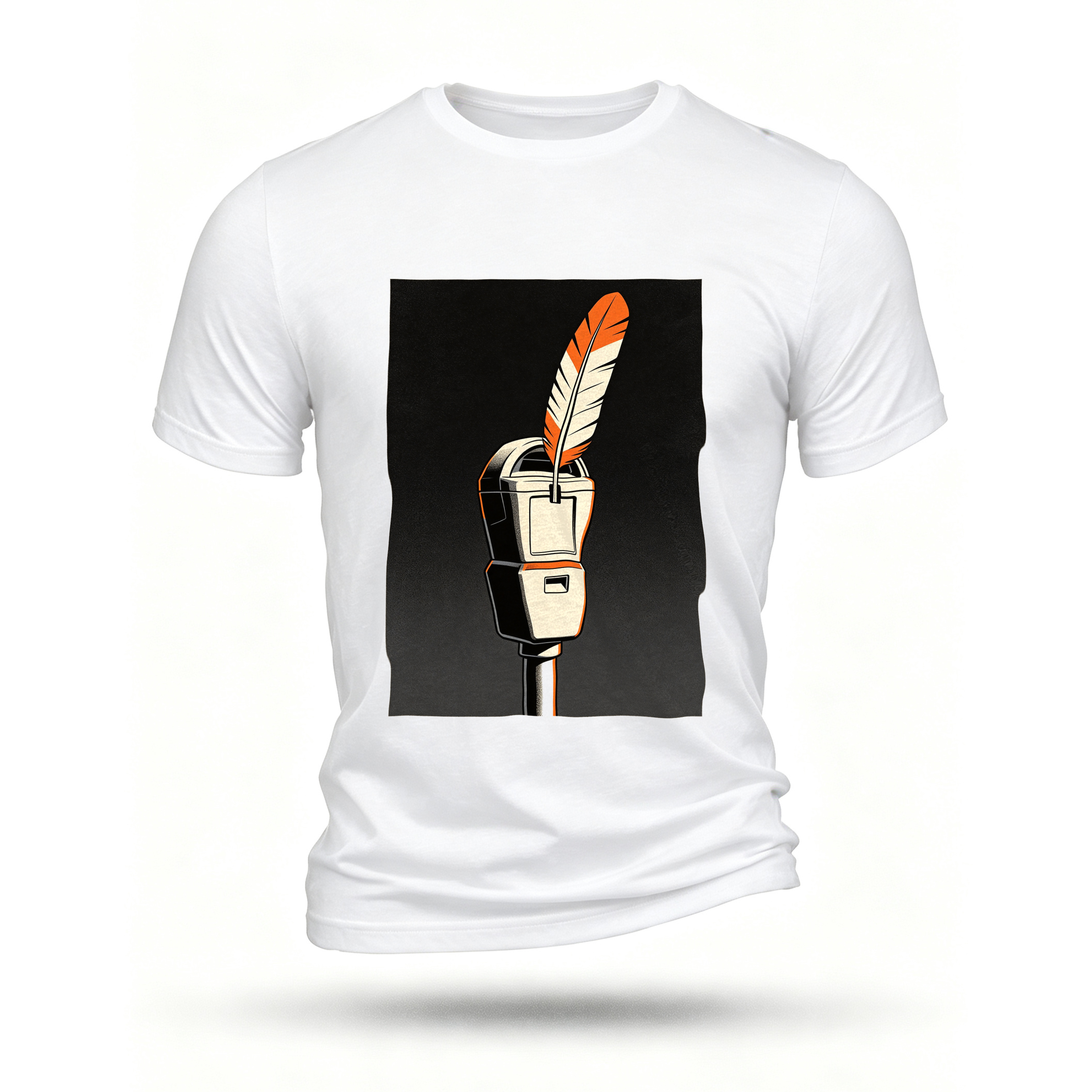 White T-shirt, front print