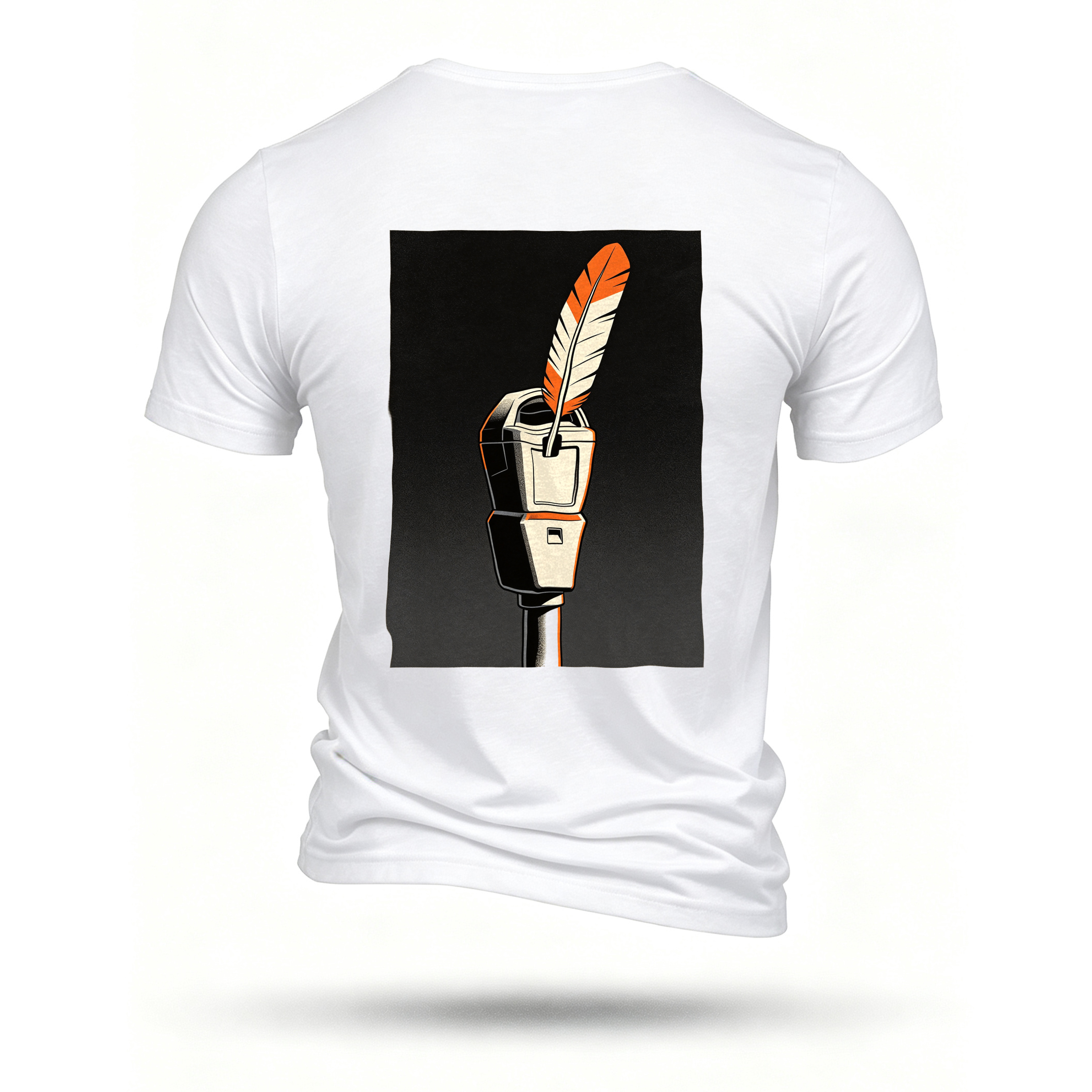White T-shirt, back print