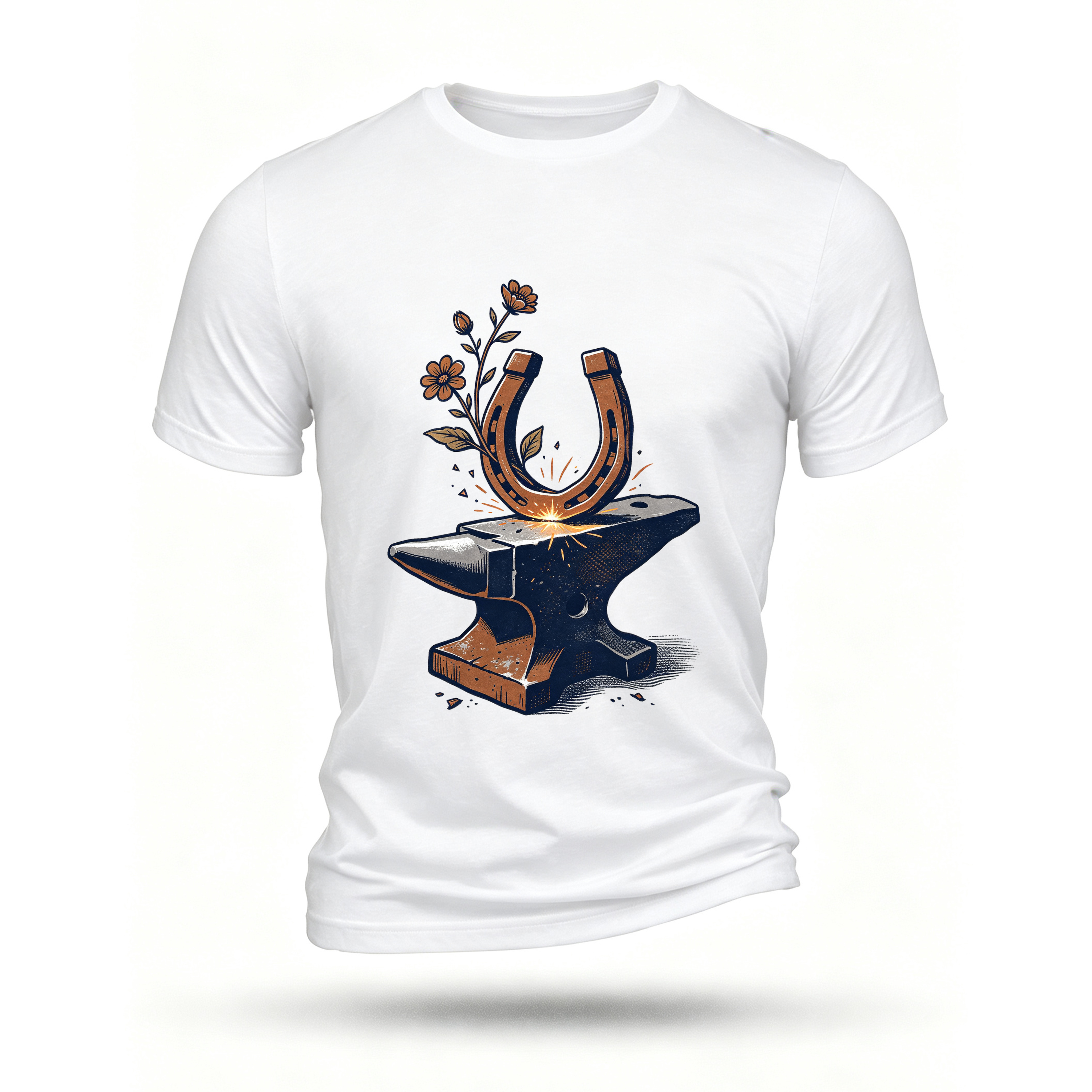 White T-shirt, front print
