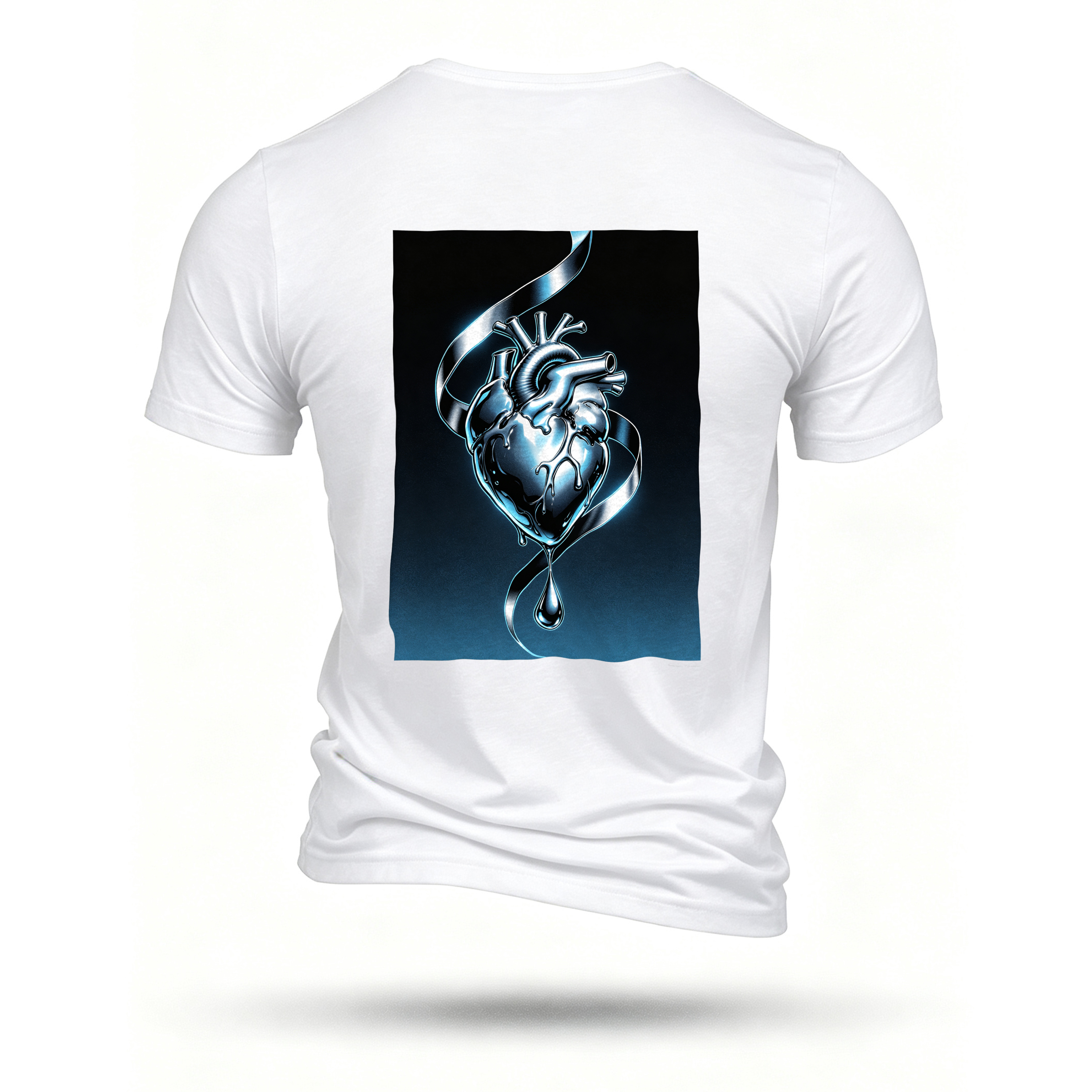 White T-shirt, back print