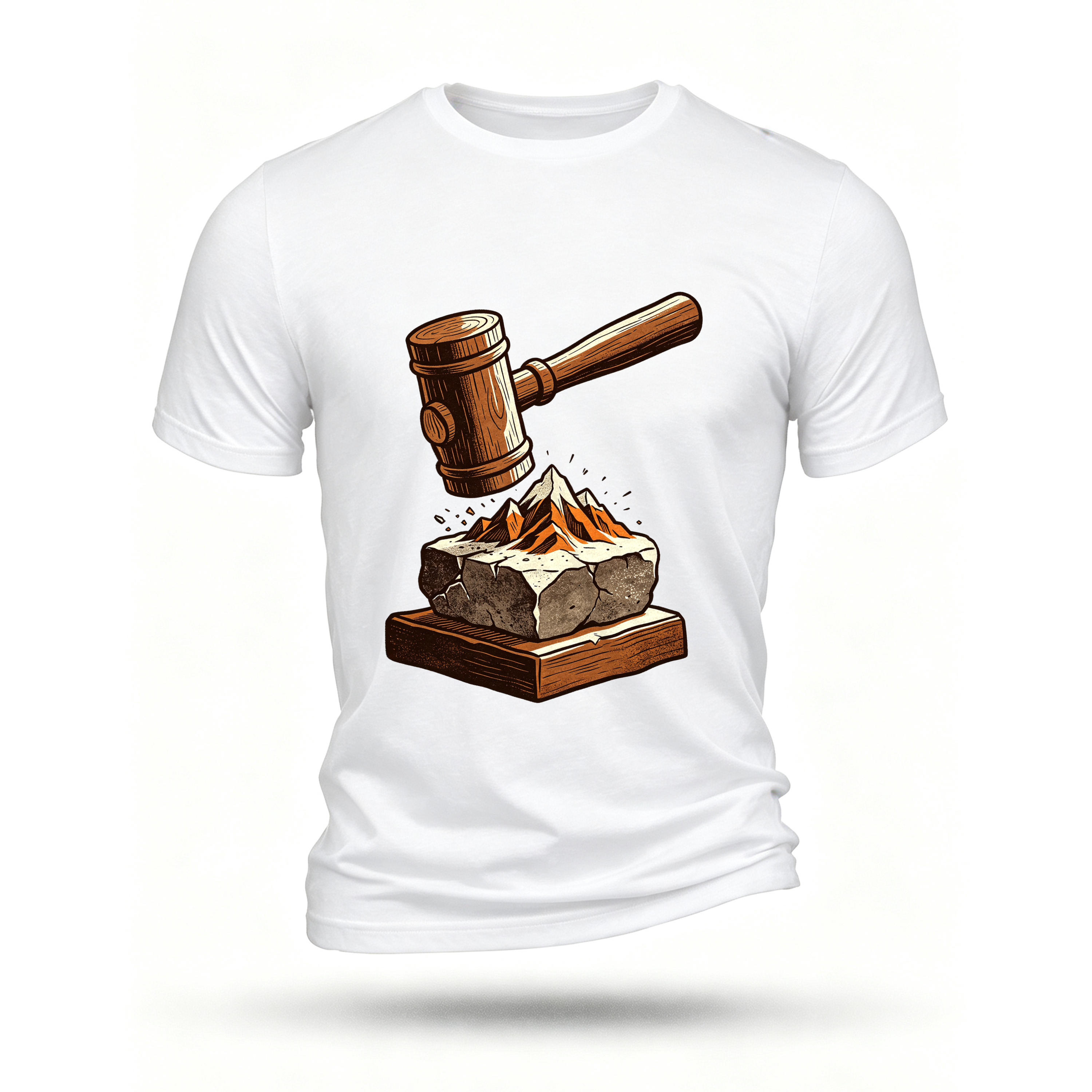 White T-shirt, front print