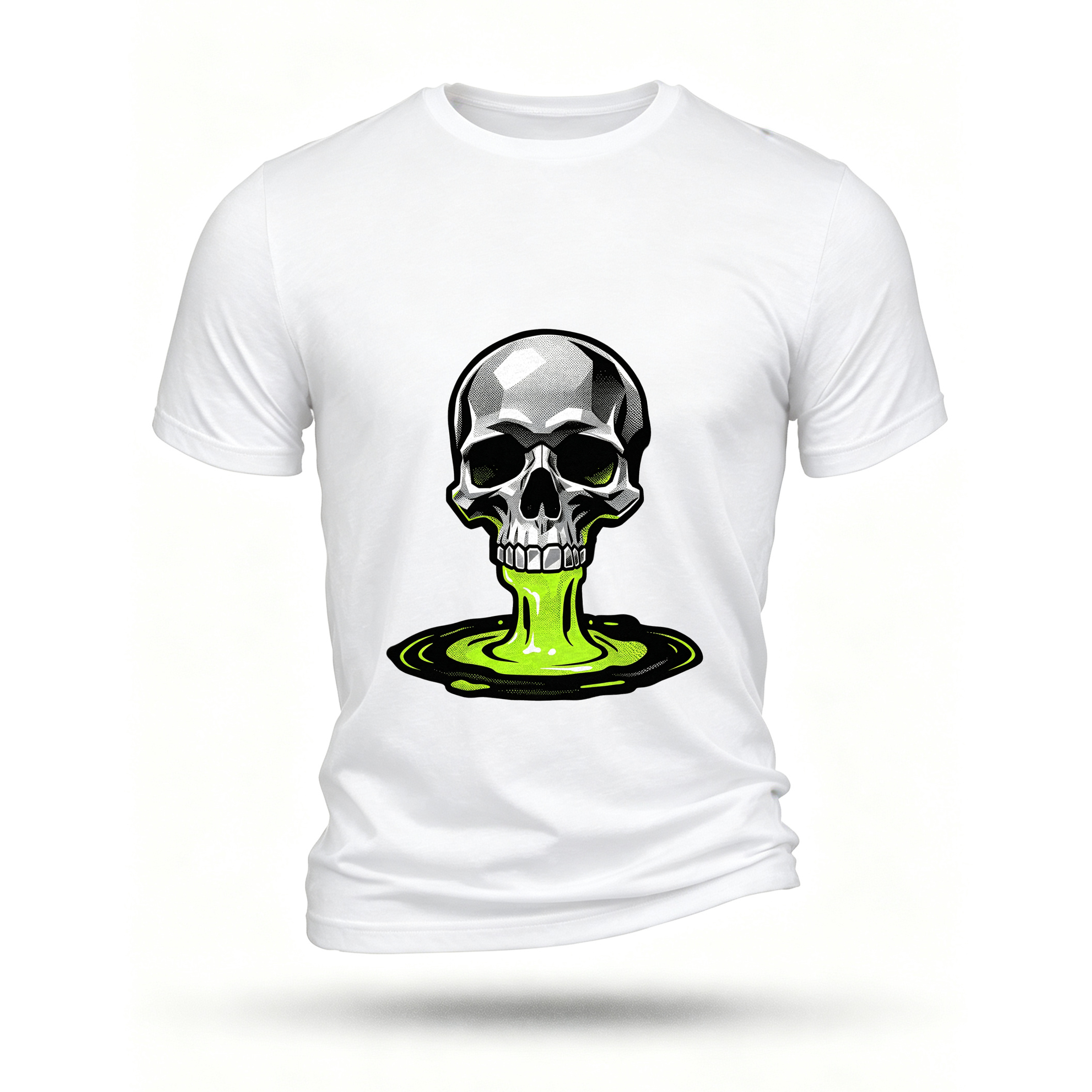 White T-shirt, front print