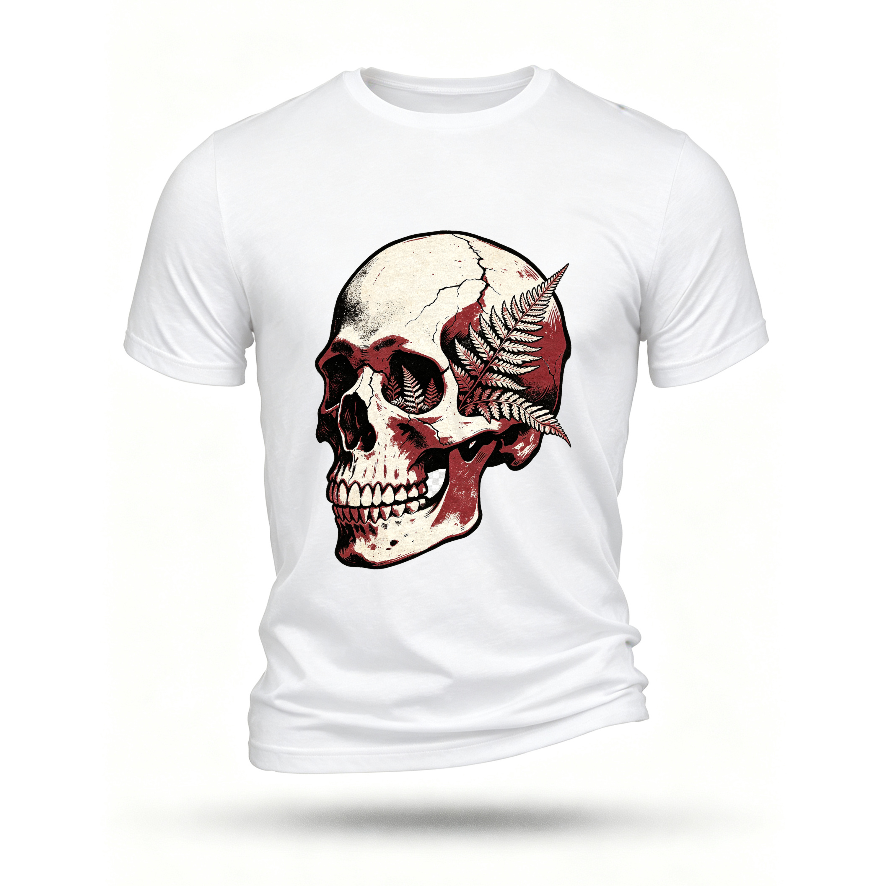 White T-shirt, front print