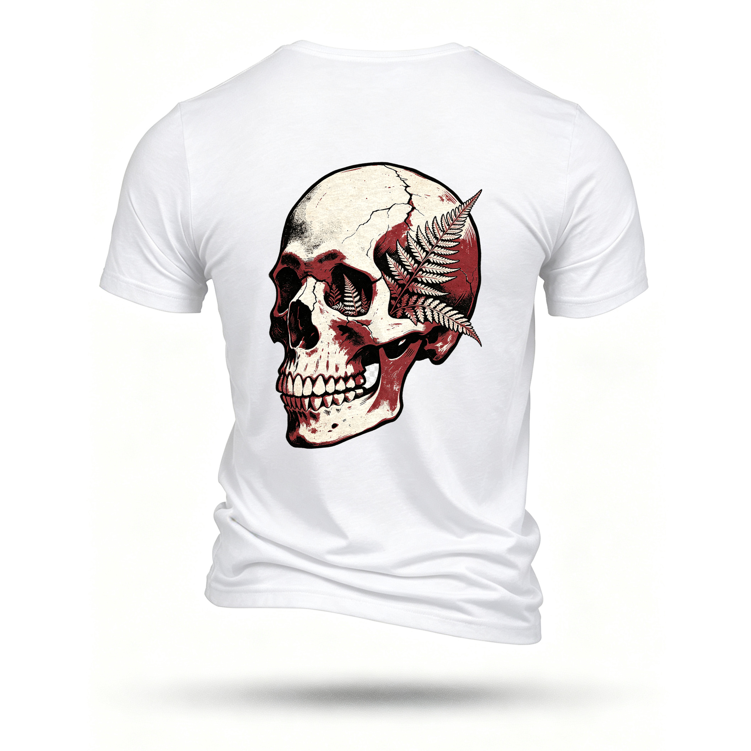 White T-shirt, back print