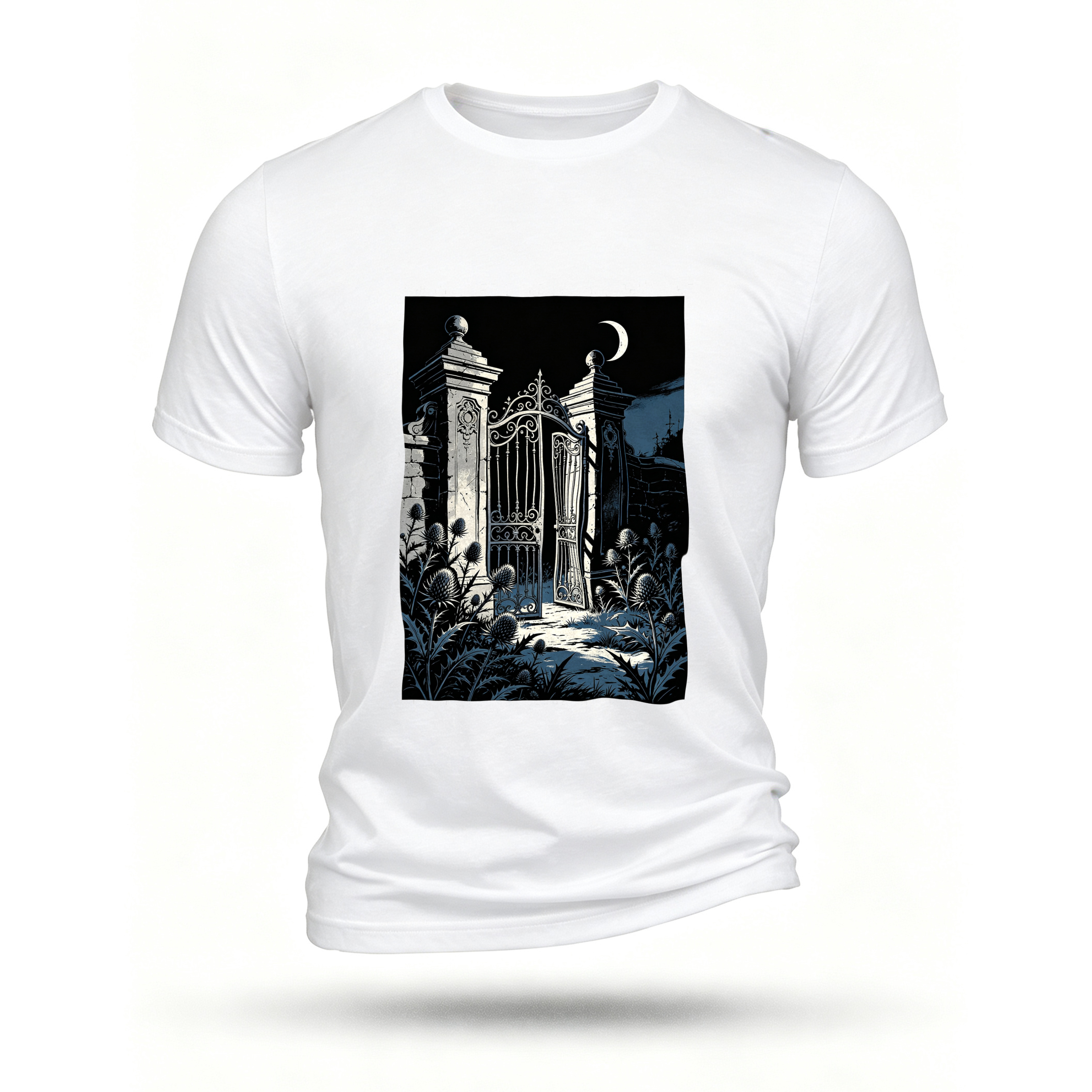 White T-shirt, front print
