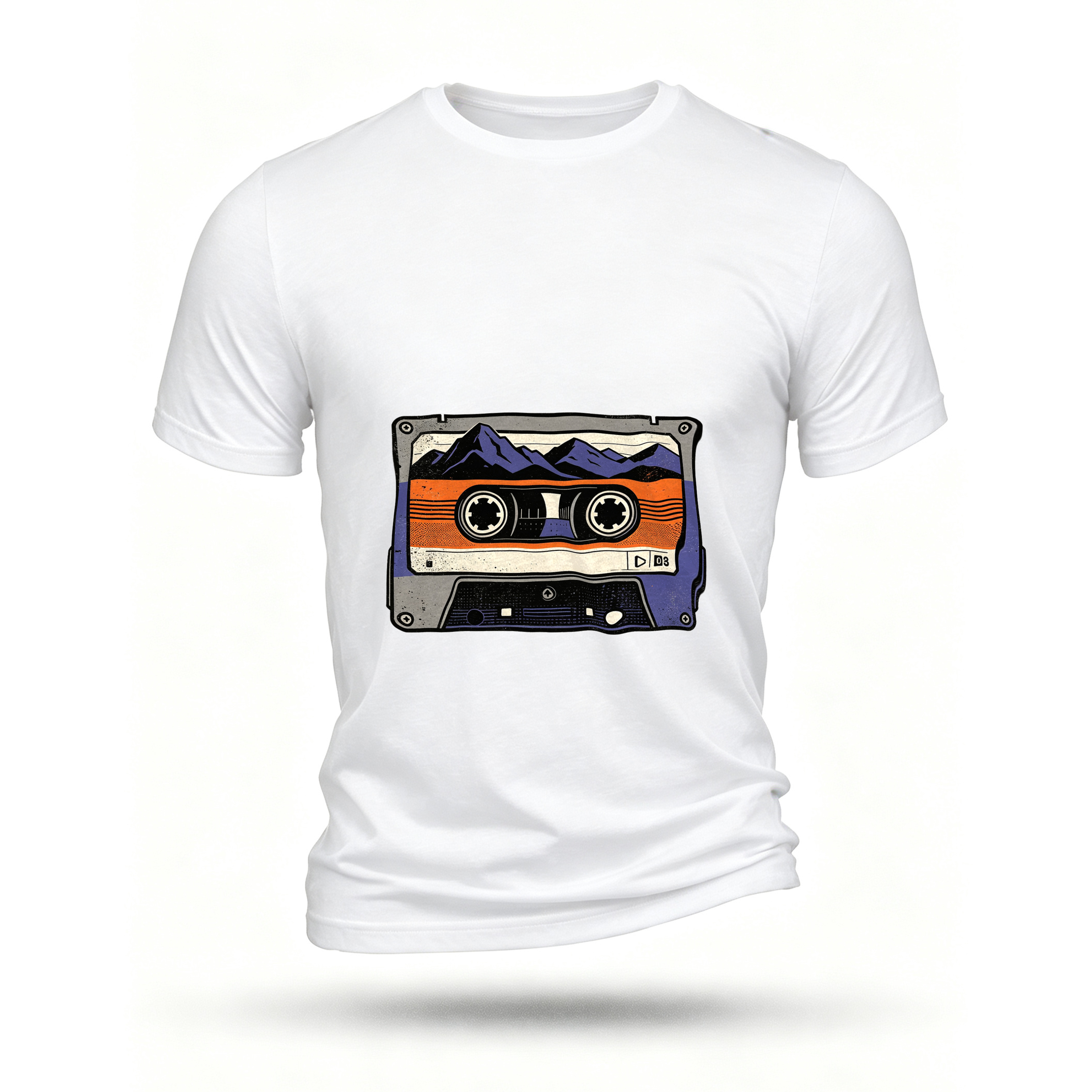 White T-shirt, front print