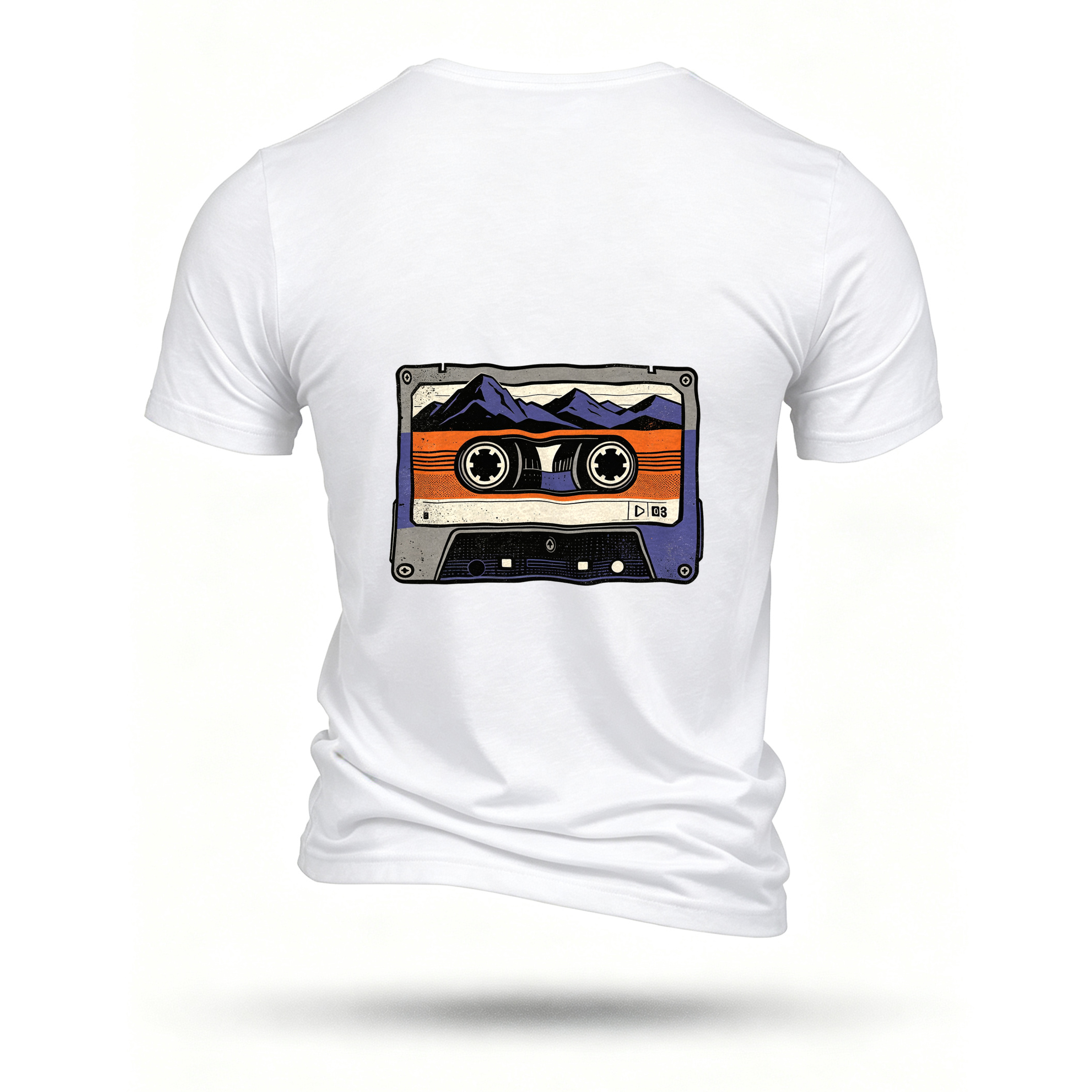 White T-shirt, back print