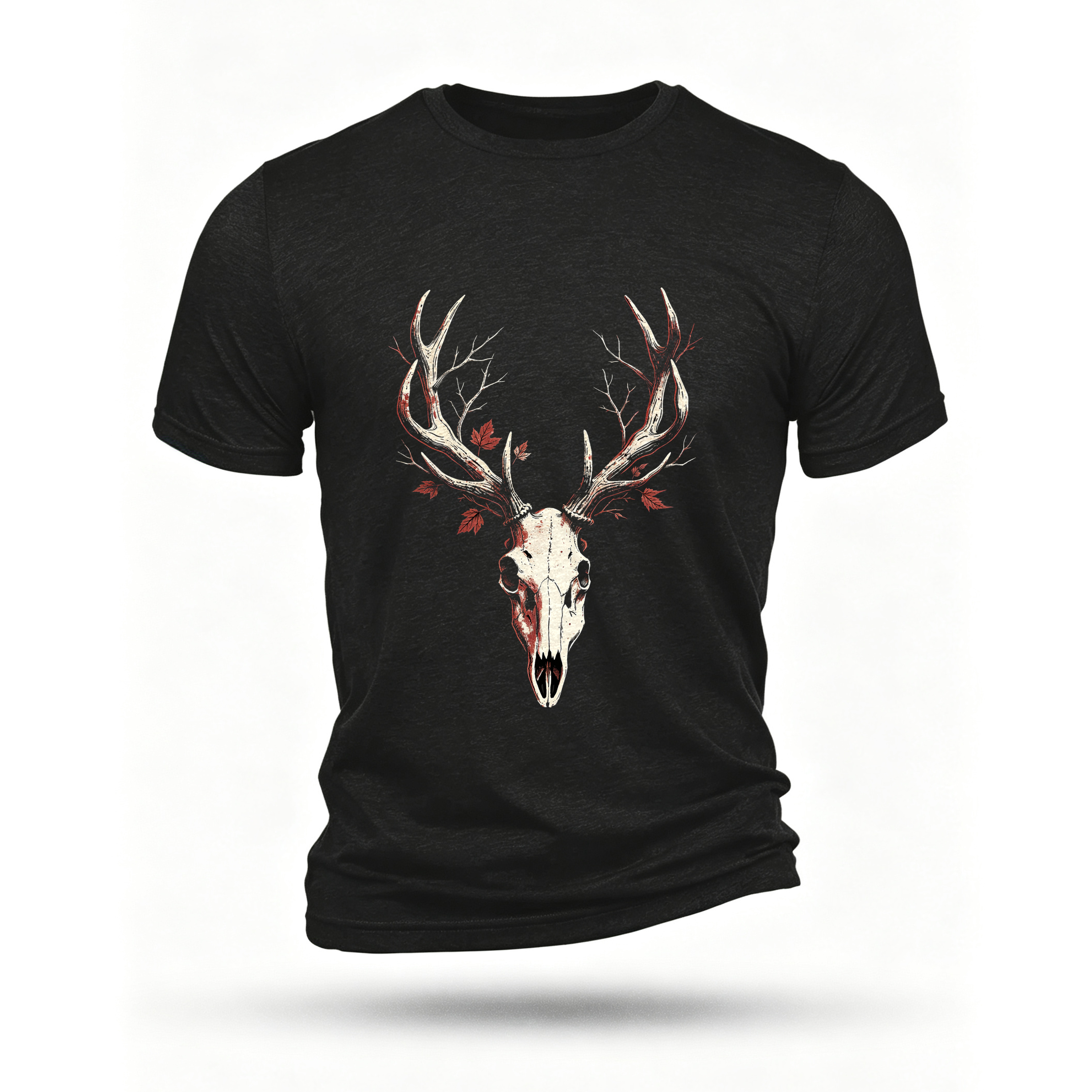 Black T-shirt, front print