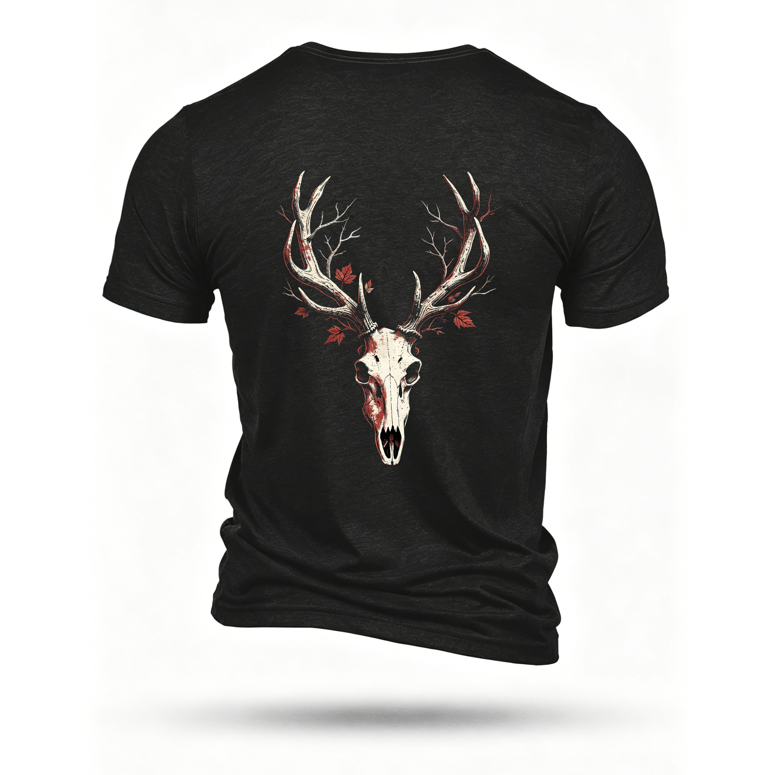 Black T-shirt, back print