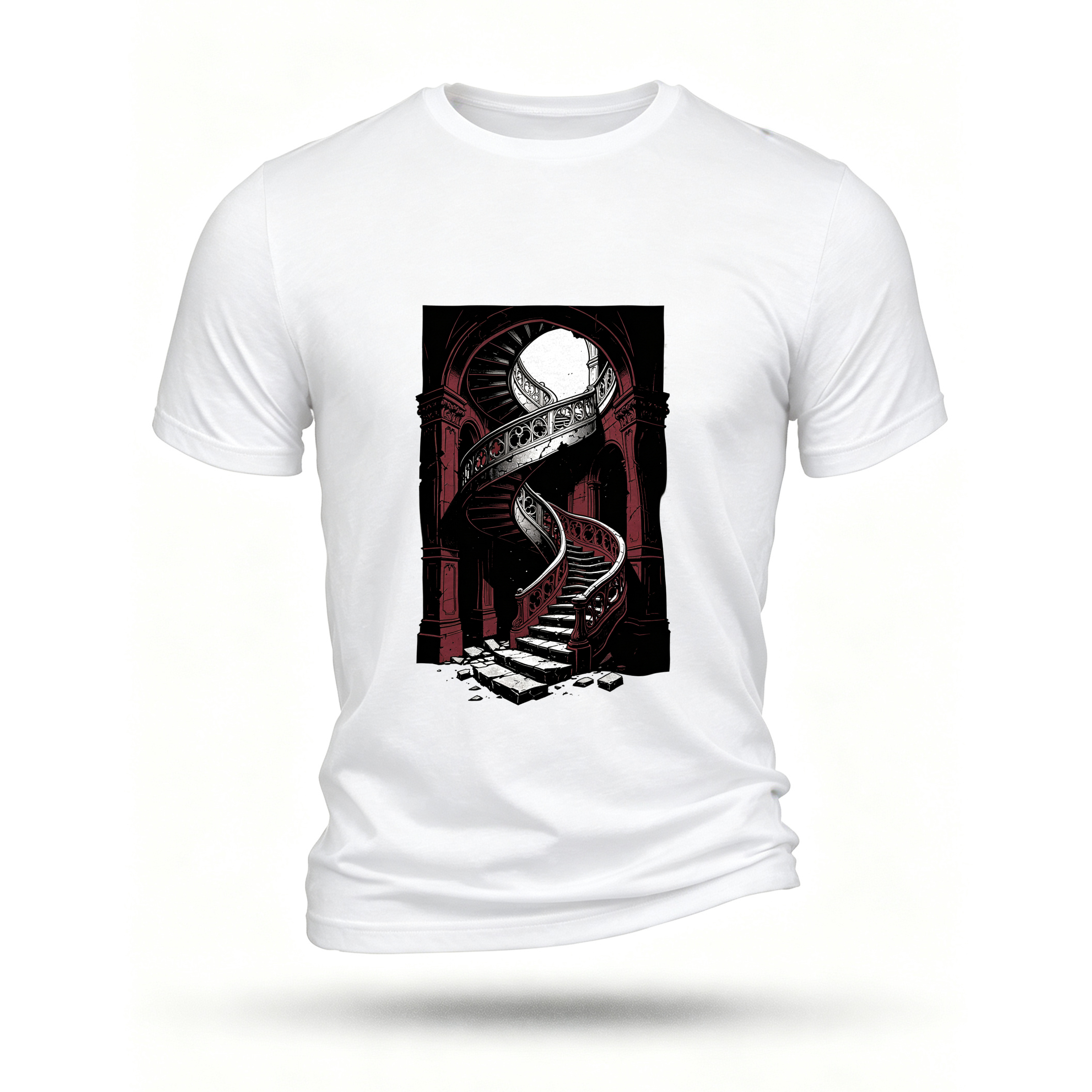 White T-shirt, front print