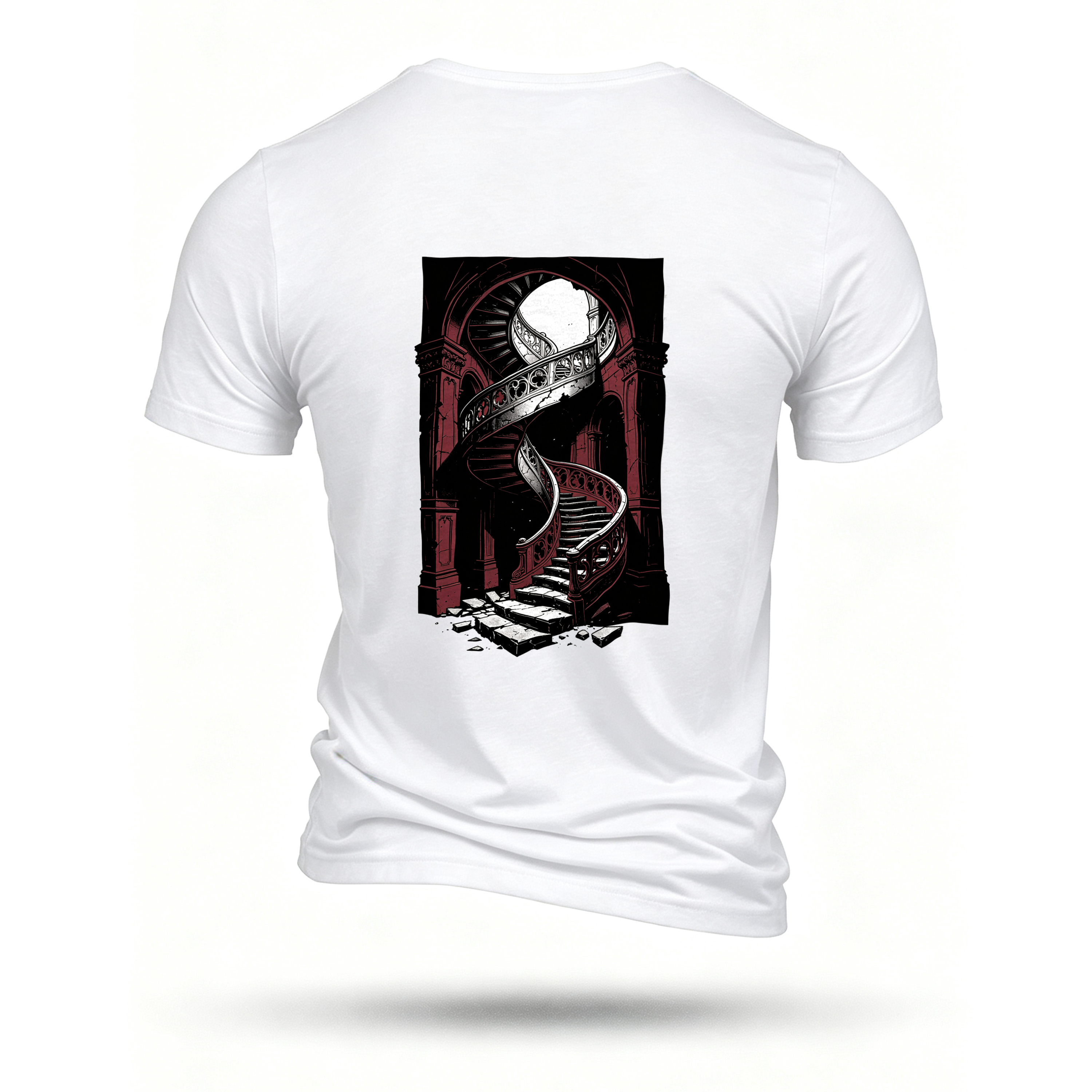 White T-shirt, back print