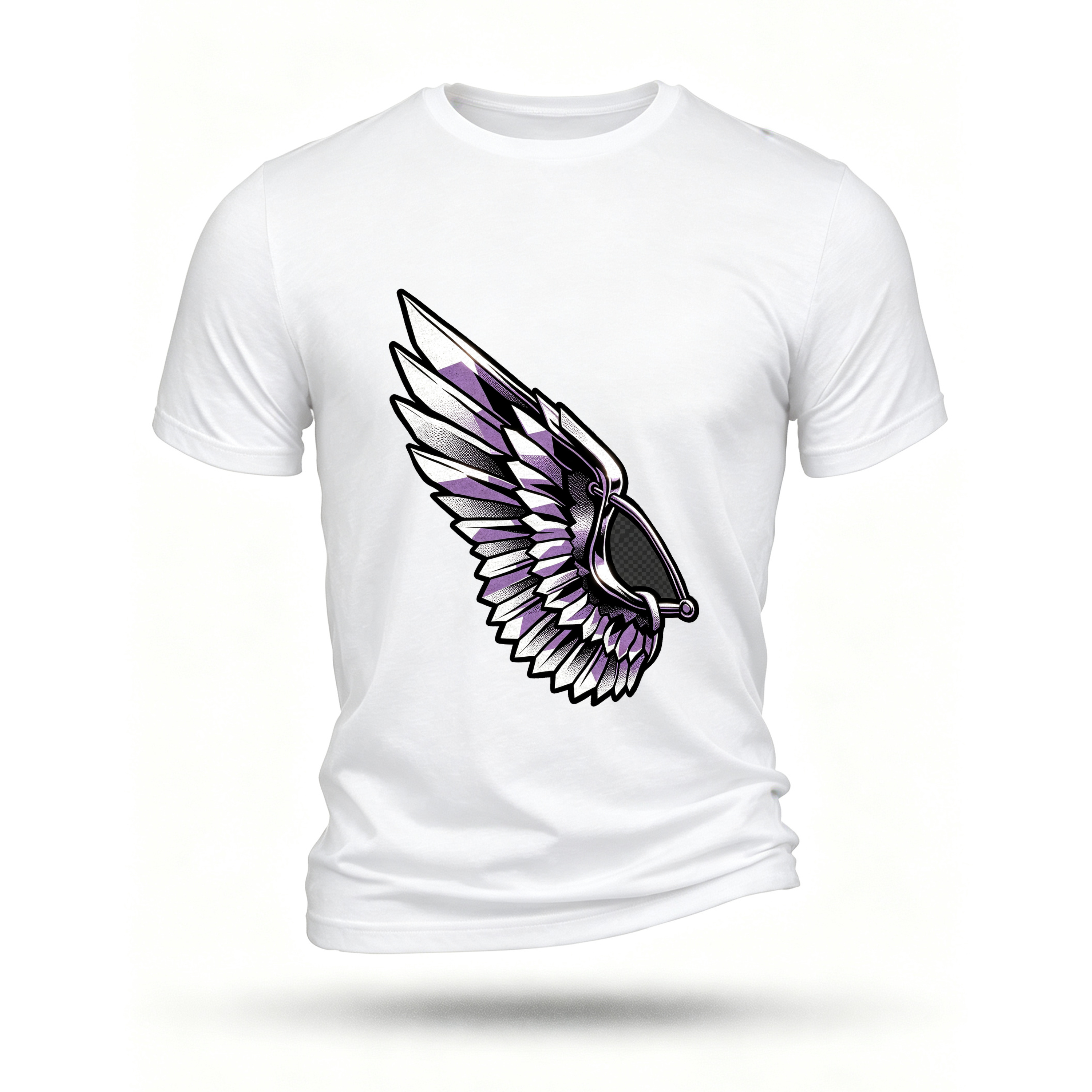 White T-shirt, front print