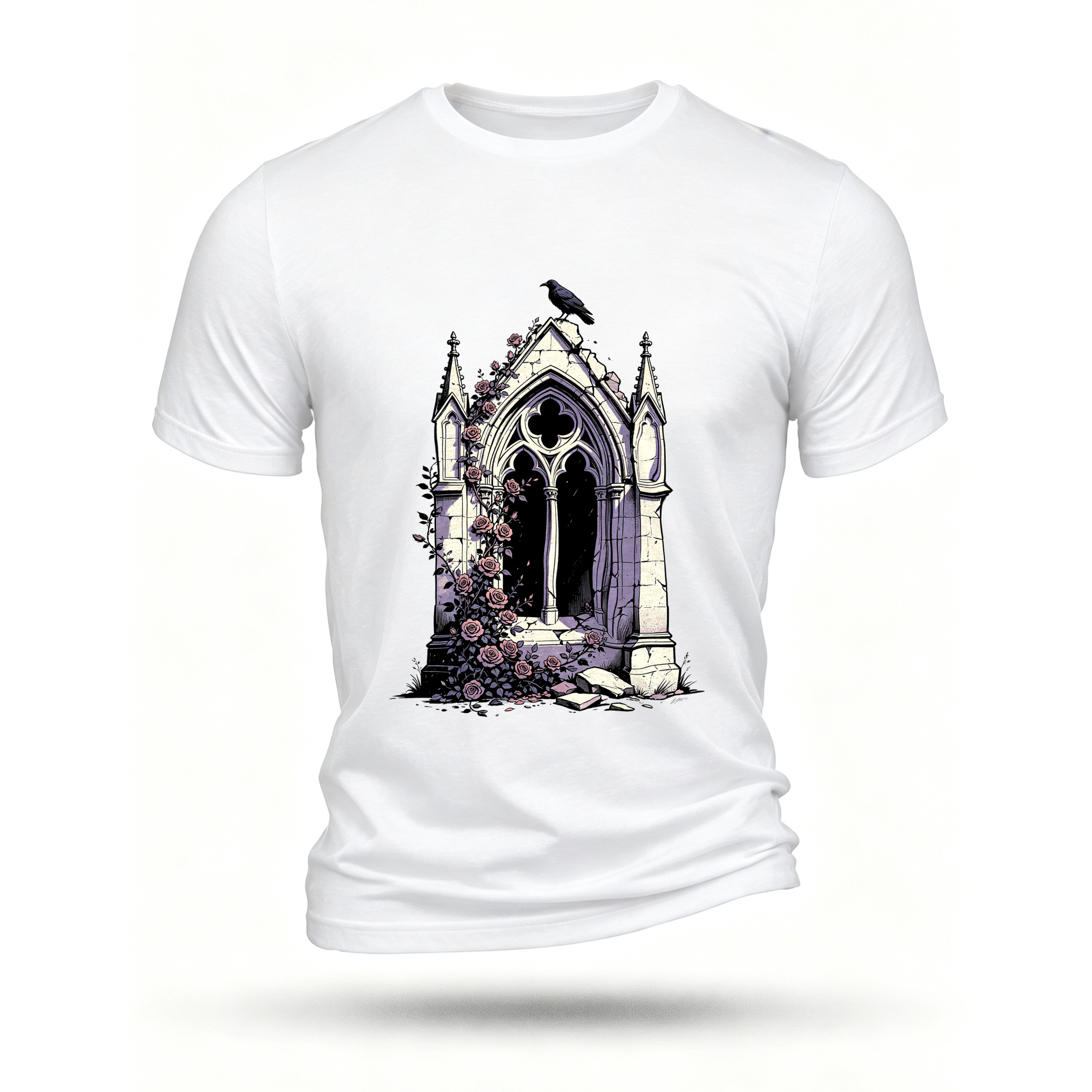 White T-shirt, front print